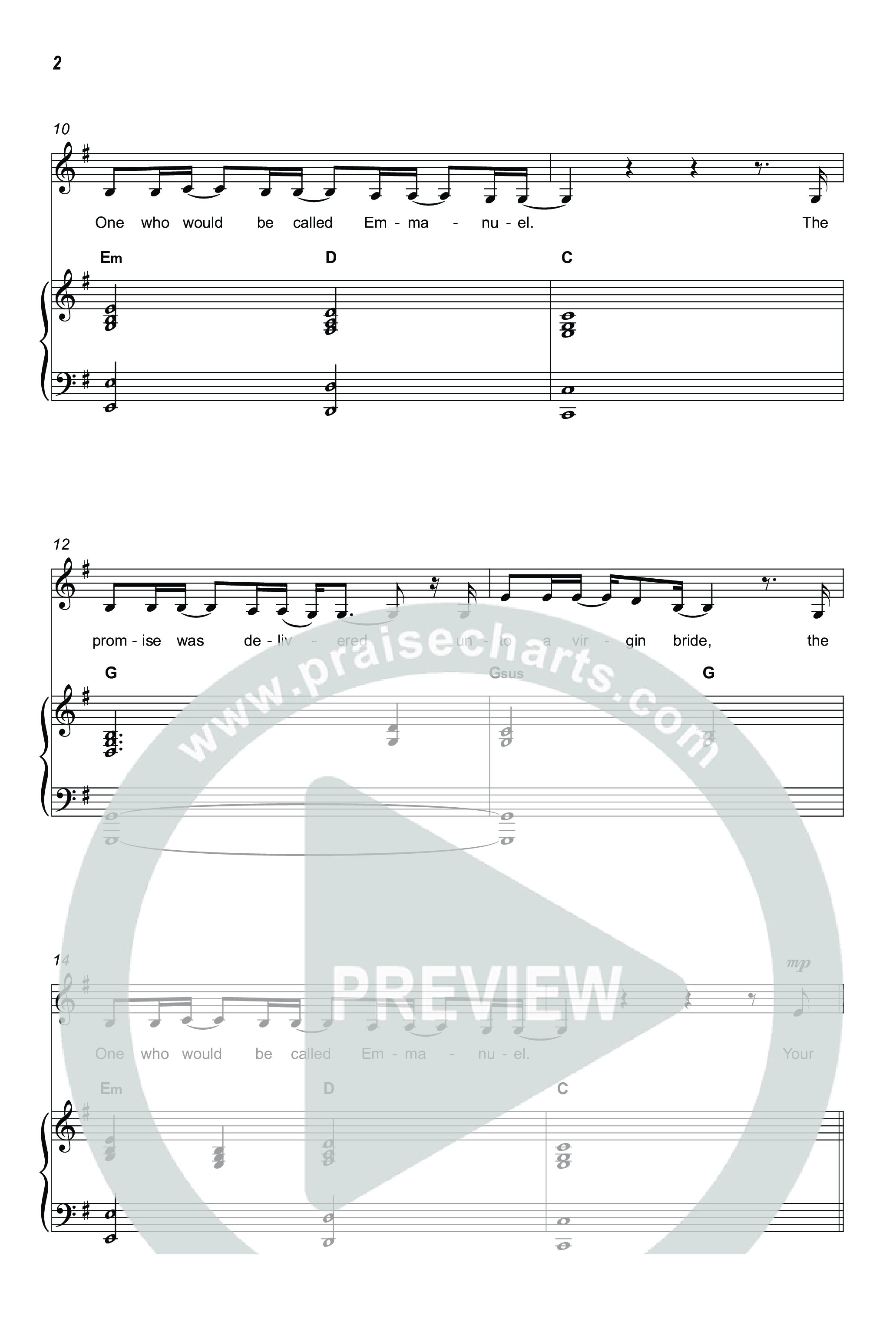 Holy Forever (Christmas) (Unison/2-Part) Octavo (Uni/2-Part & Pno) (Chris Tomlin / Arr. Luke Gambill)