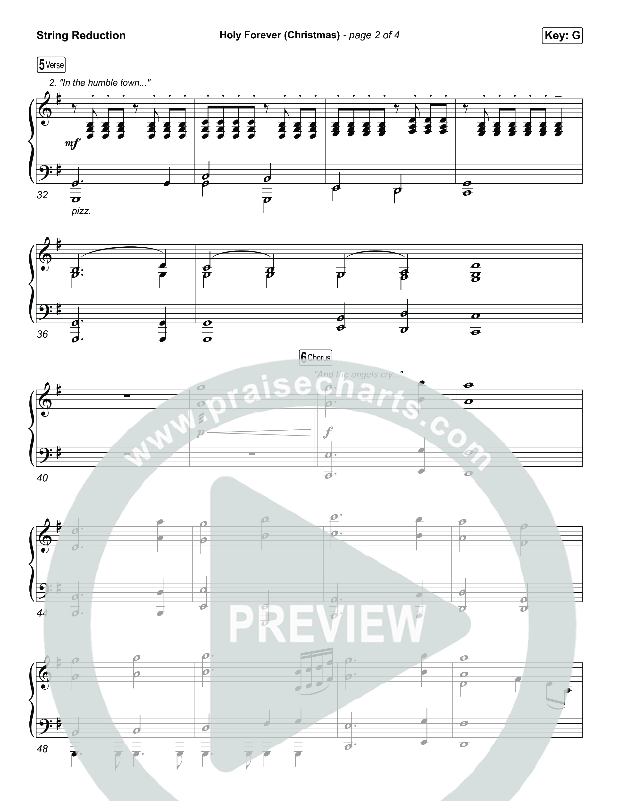 Holy Forever (Christmas) (Sing It Now) String Reduction (Chris Tomlin / Arr. Luke Gambill)