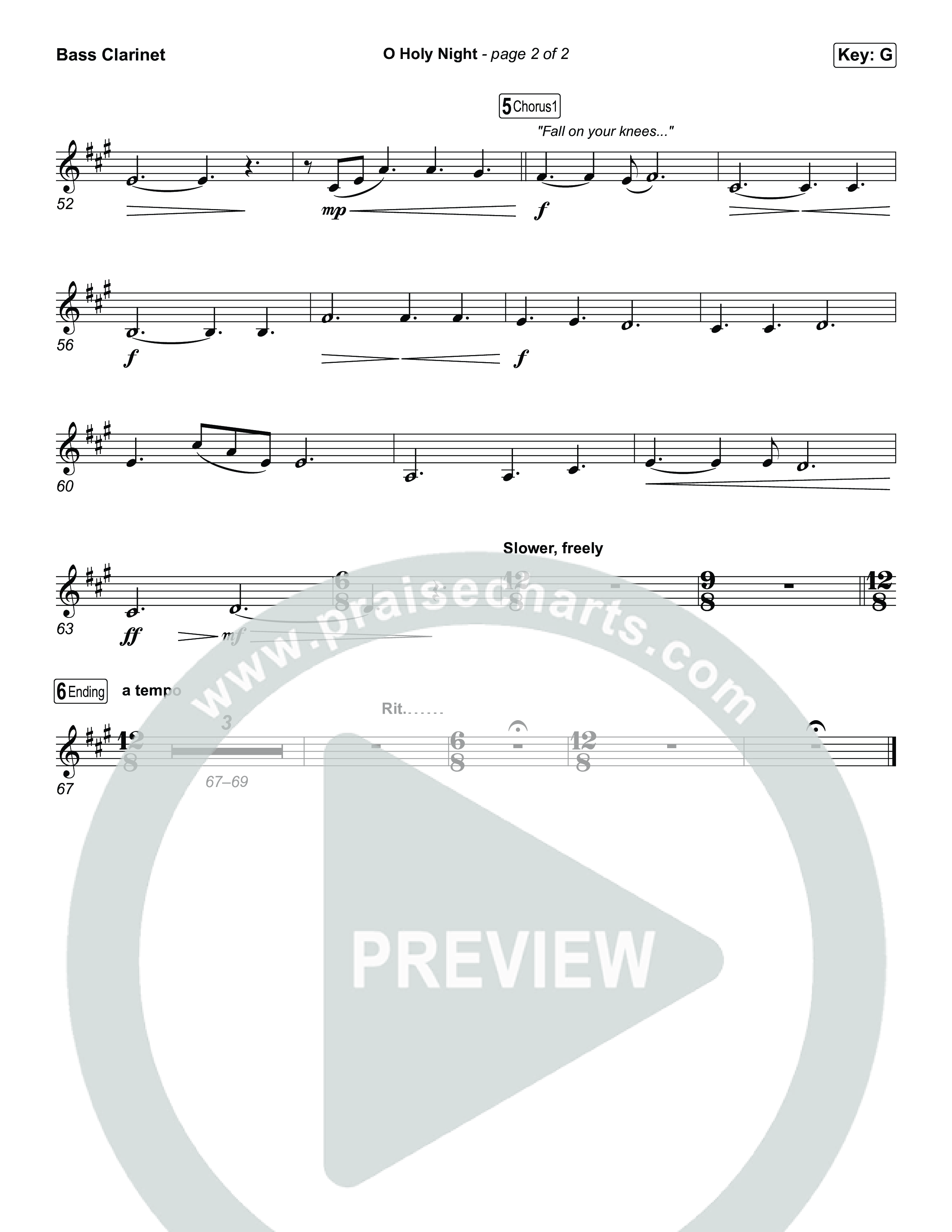 O Holy Night Bass Clarinet (Keith & Kristyn Getty / The Getty Girls)