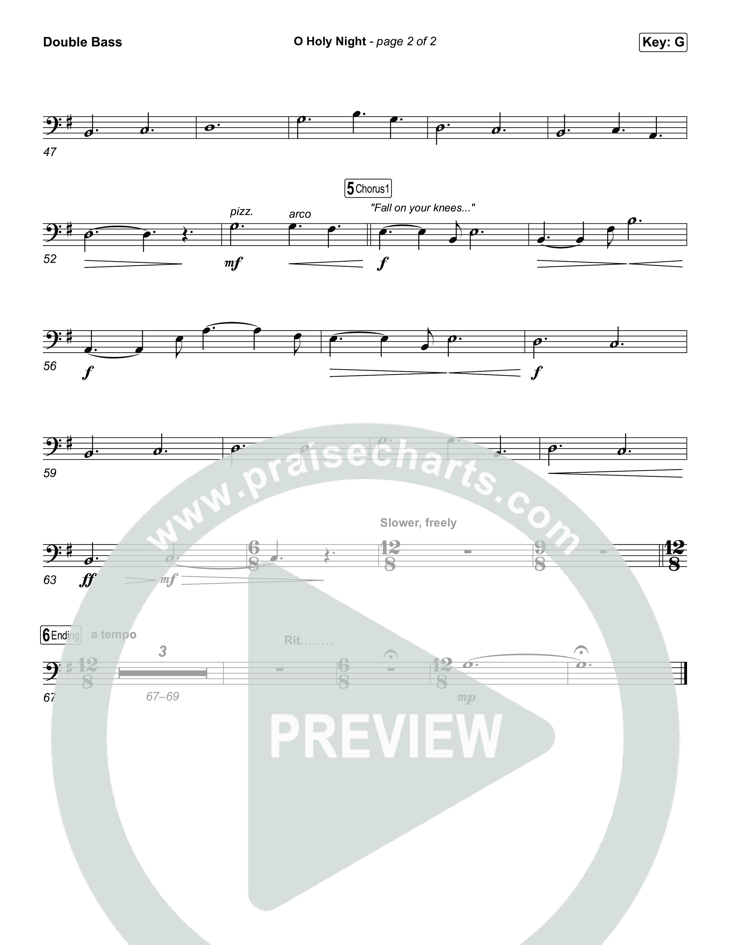 O Holy Night String Bass (Keith & Kristyn Getty / The Getty Girls)