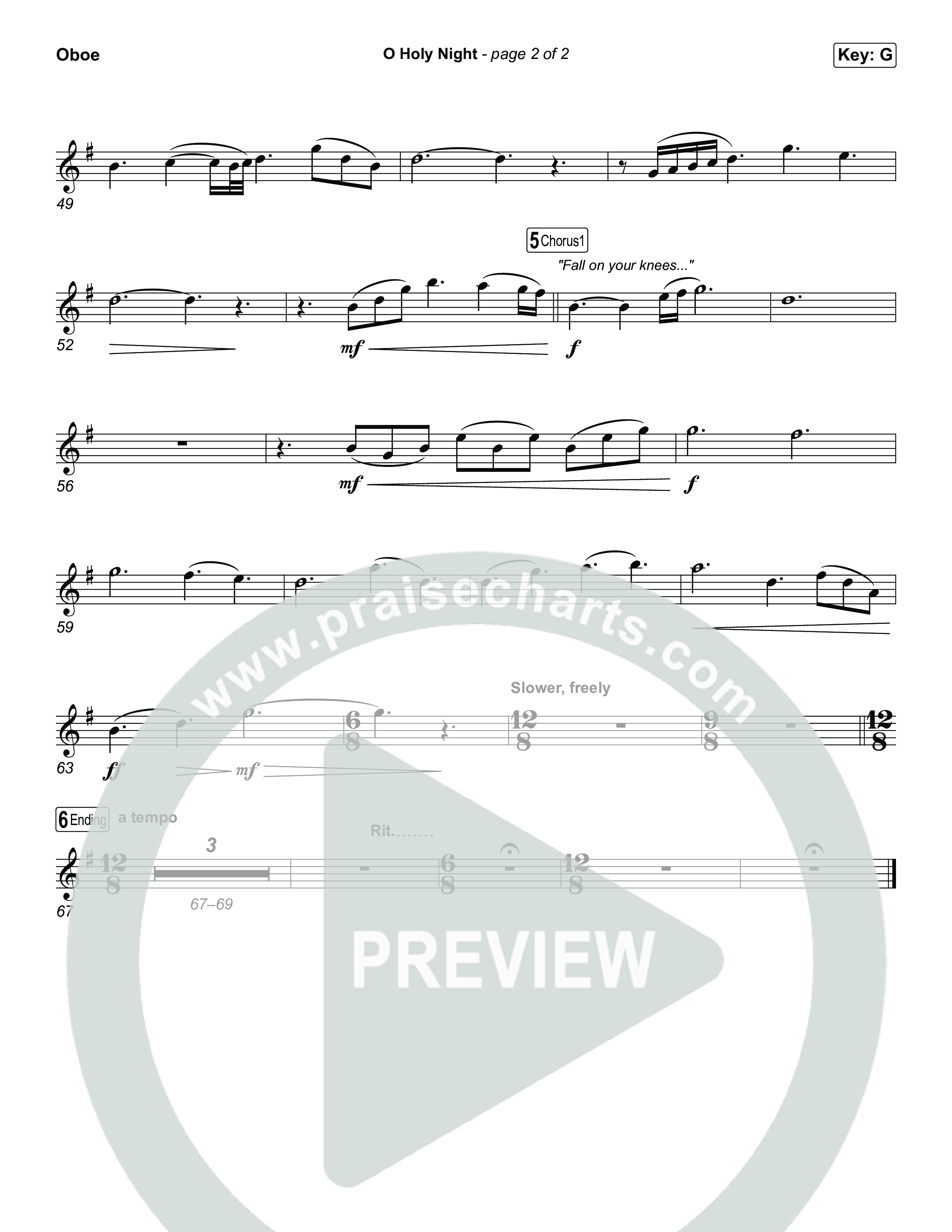 O Holy Night Oboe (Keith & Kristyn Getty / The Getty Girls)