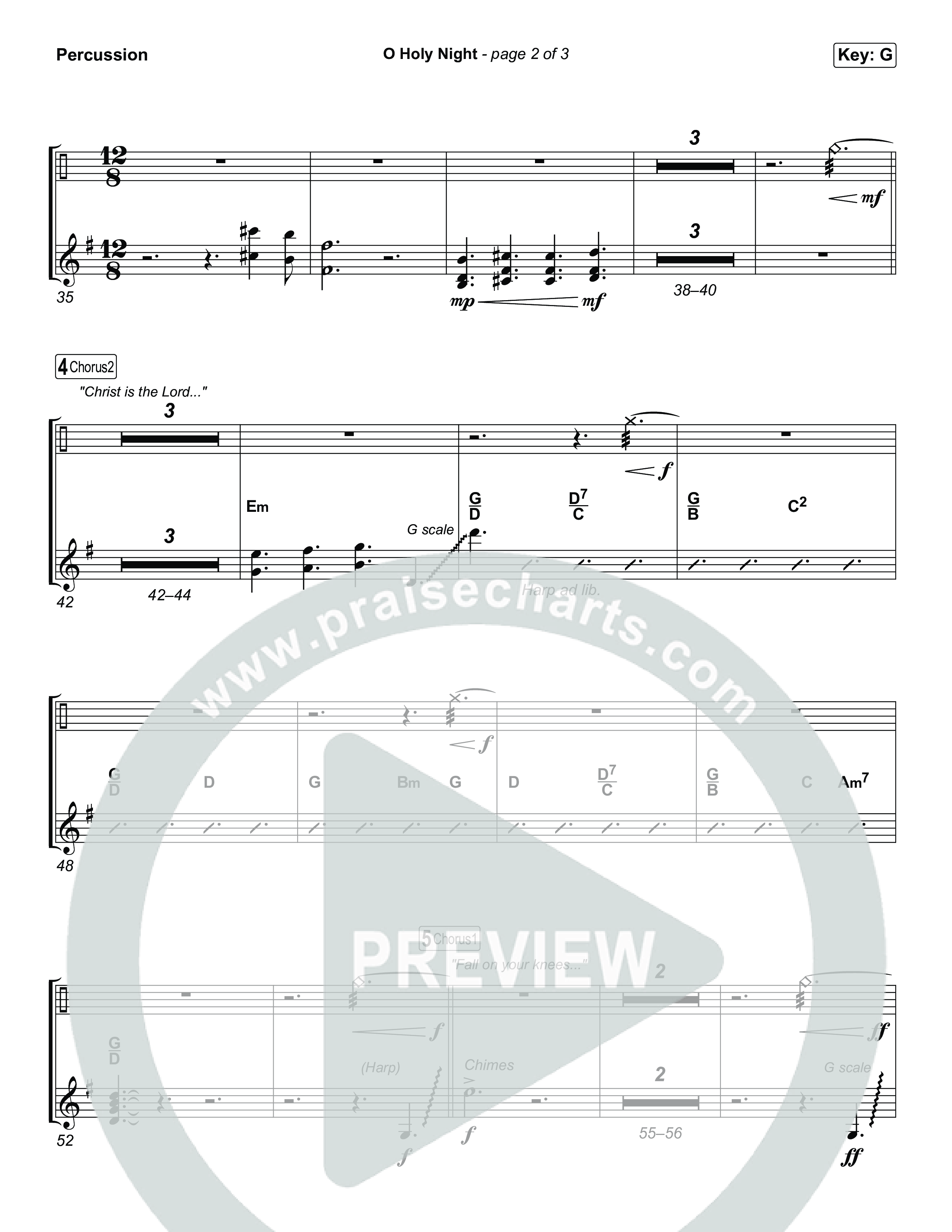 O Holy Night Percussion (Keith & Kristyn Getty / The Getty Girls)