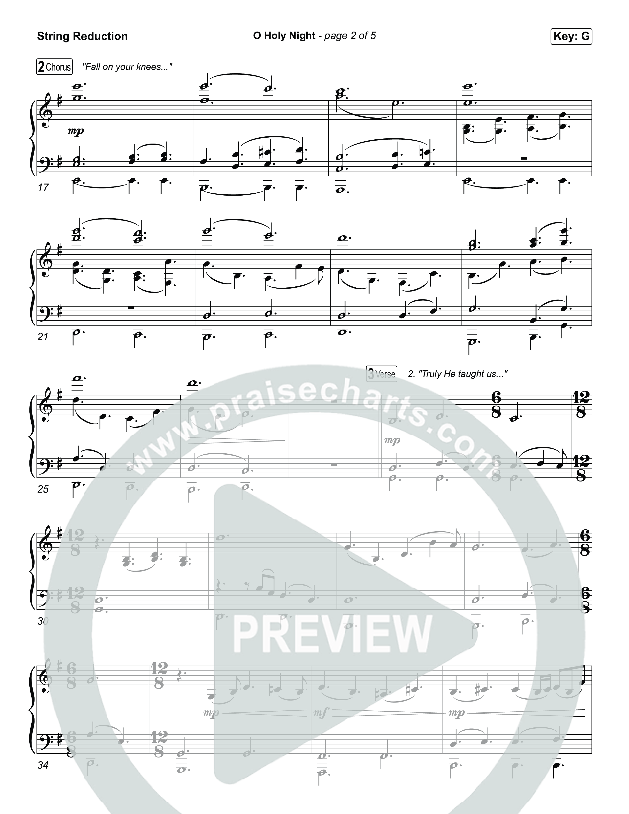 O Holy Night String Reduction (Keith & Kristyn Getty / The Getty Girls)