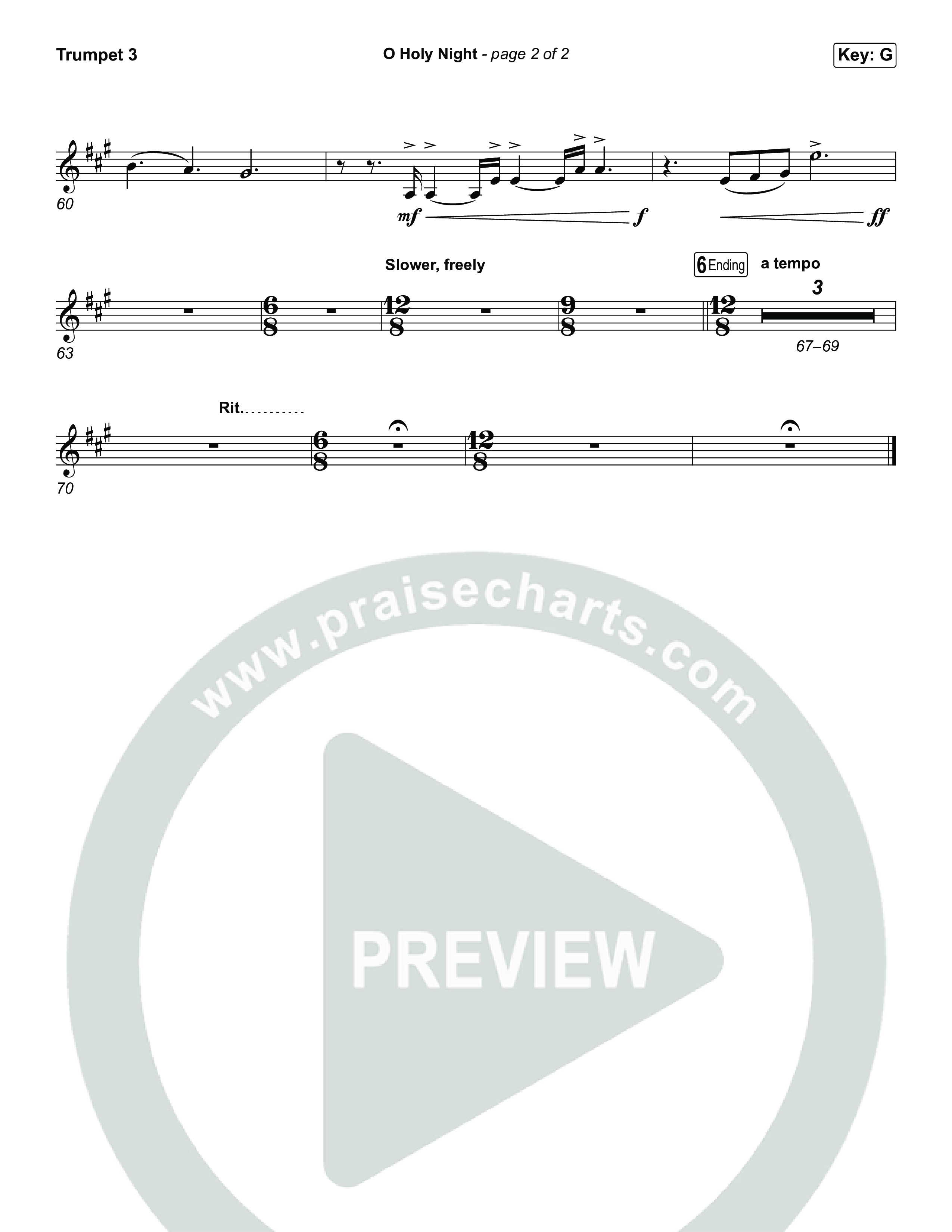 O Holy Night Trumpet 3 (Keith & Kristyn Getty / The Getty Girls)