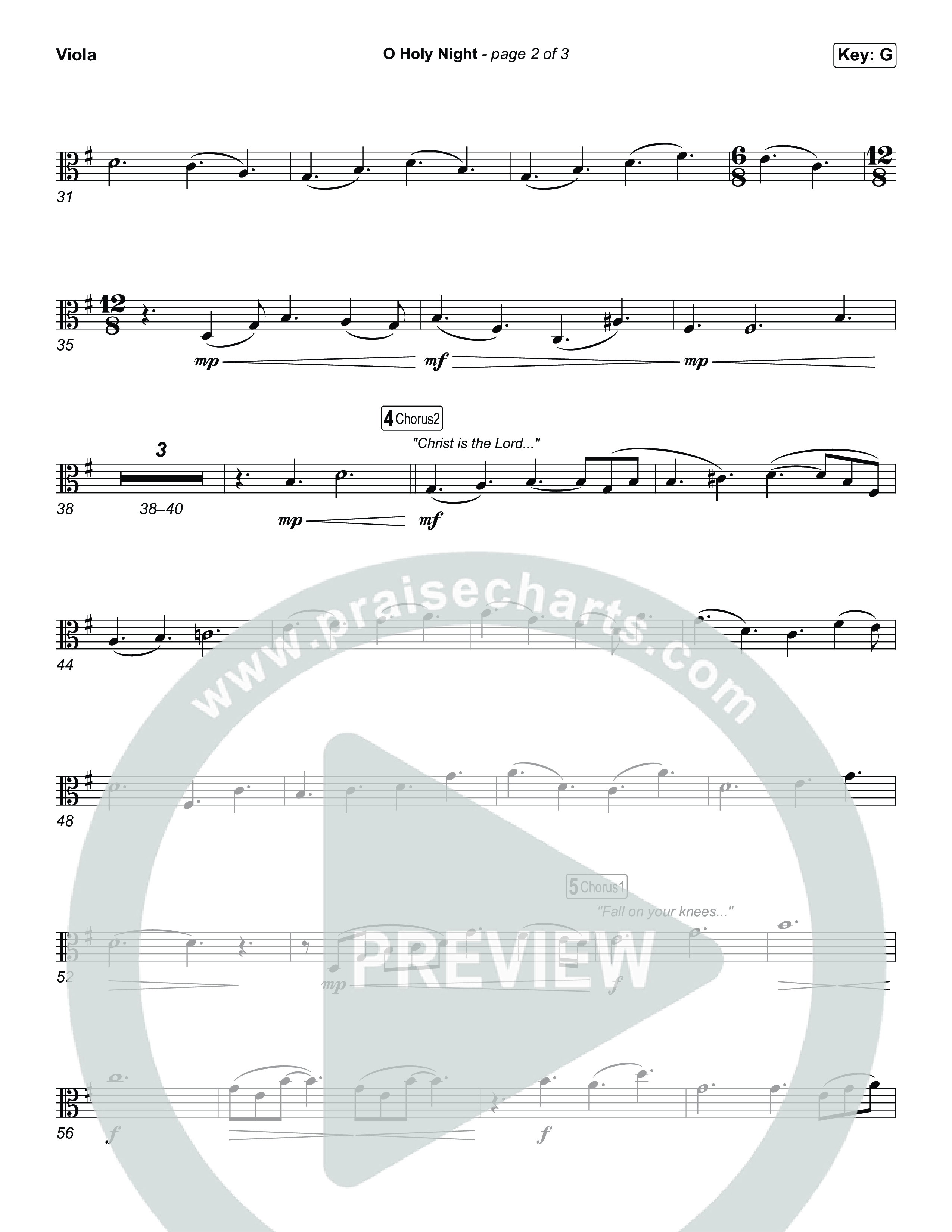 O Holy Night Viola (Keith & Kristyn Getty / The Getty Girls)