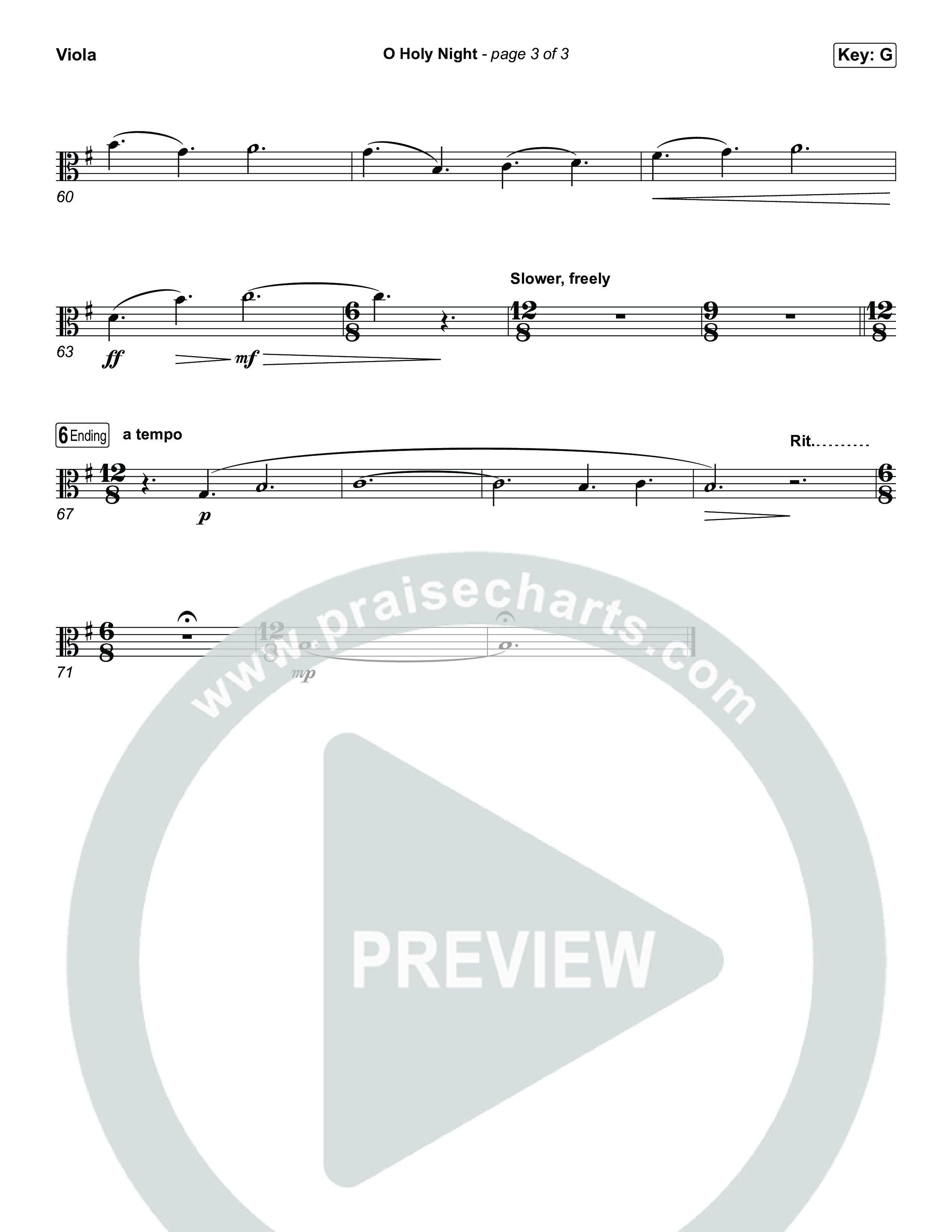 O Holy Night Viola (Keith & Kristyn Getty / The Getty Girls)