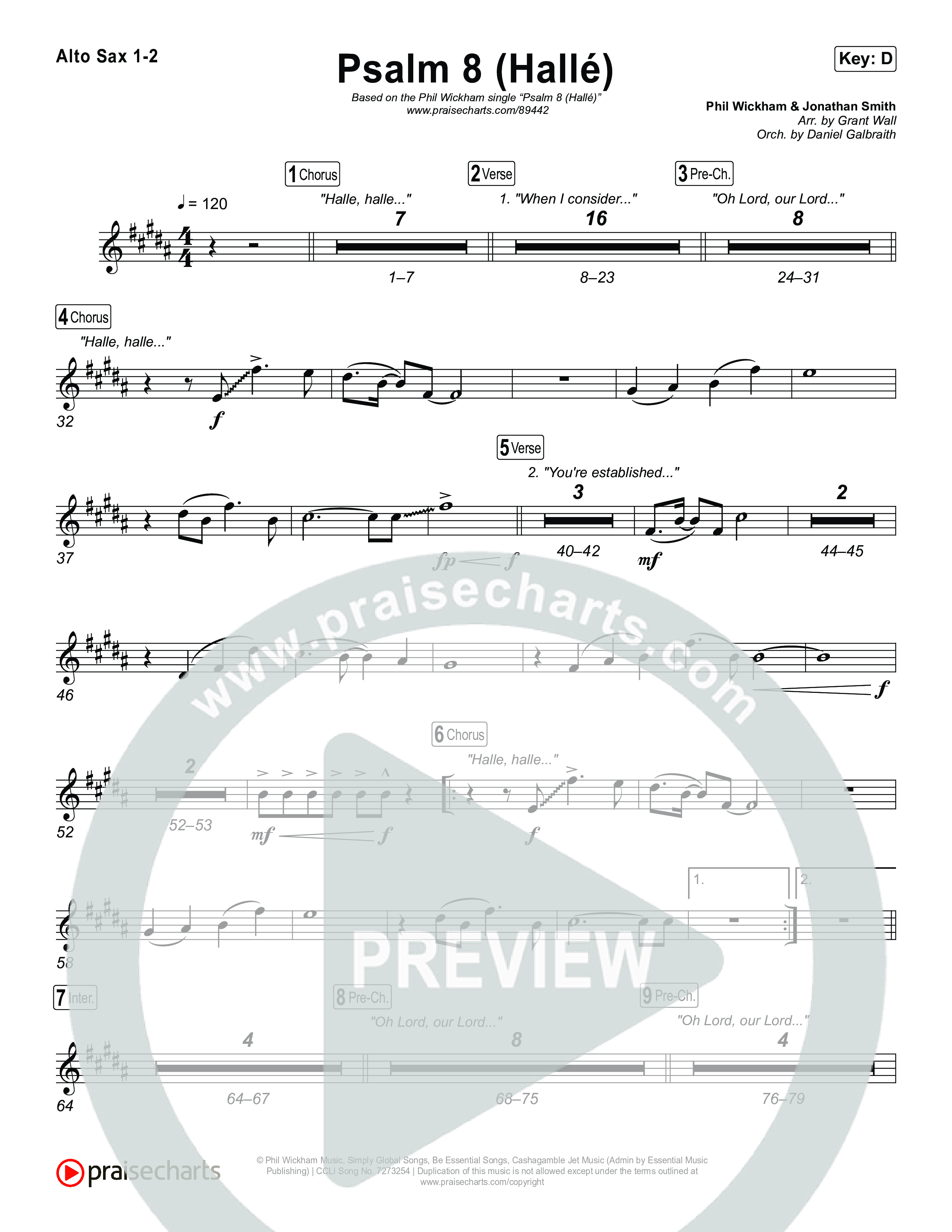 Psalm 8 (Hallé) Sax Pack (Phil Wickham)