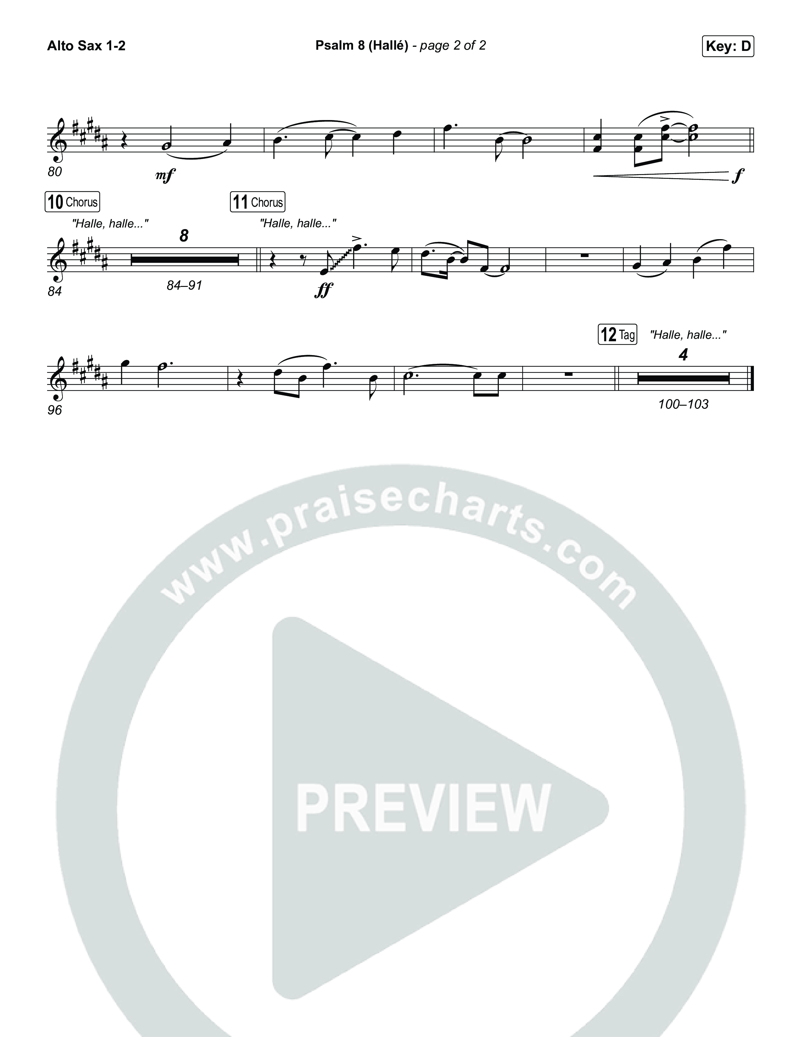 Psalm 8 (Hallé) Sax Pack (Phil Wickham)