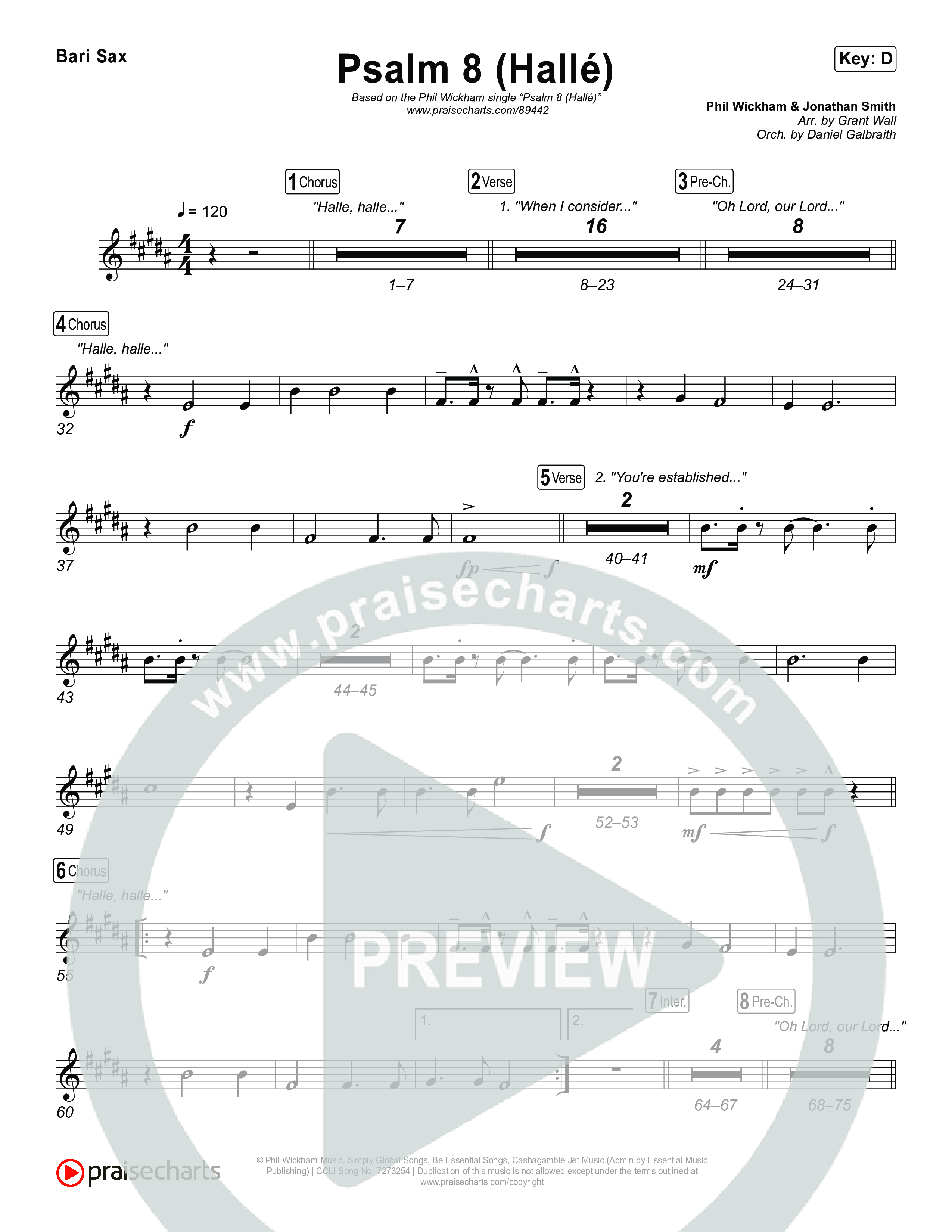 Psalm 8 (Hallé) Bari Sax (Phil Wickham)