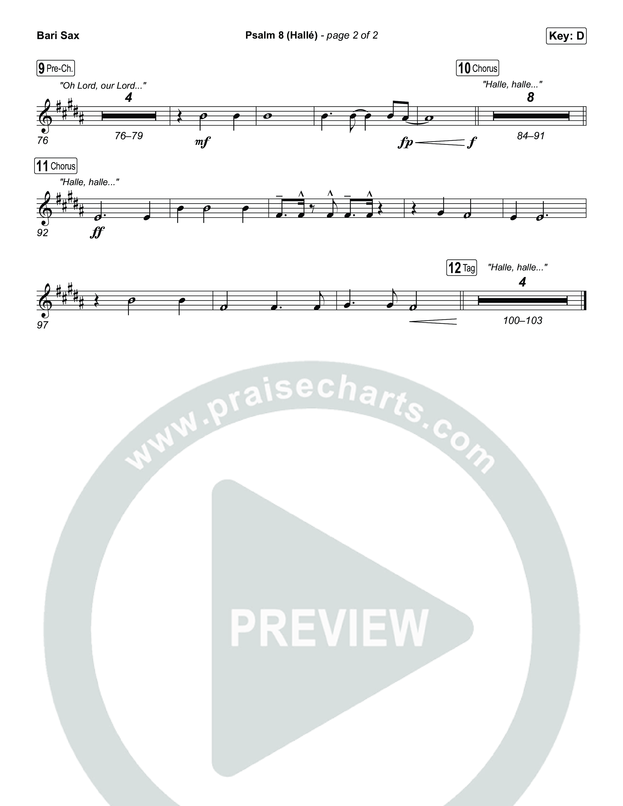 Psalm 8 (Hallé) Bari Sax (Phil Wickham)