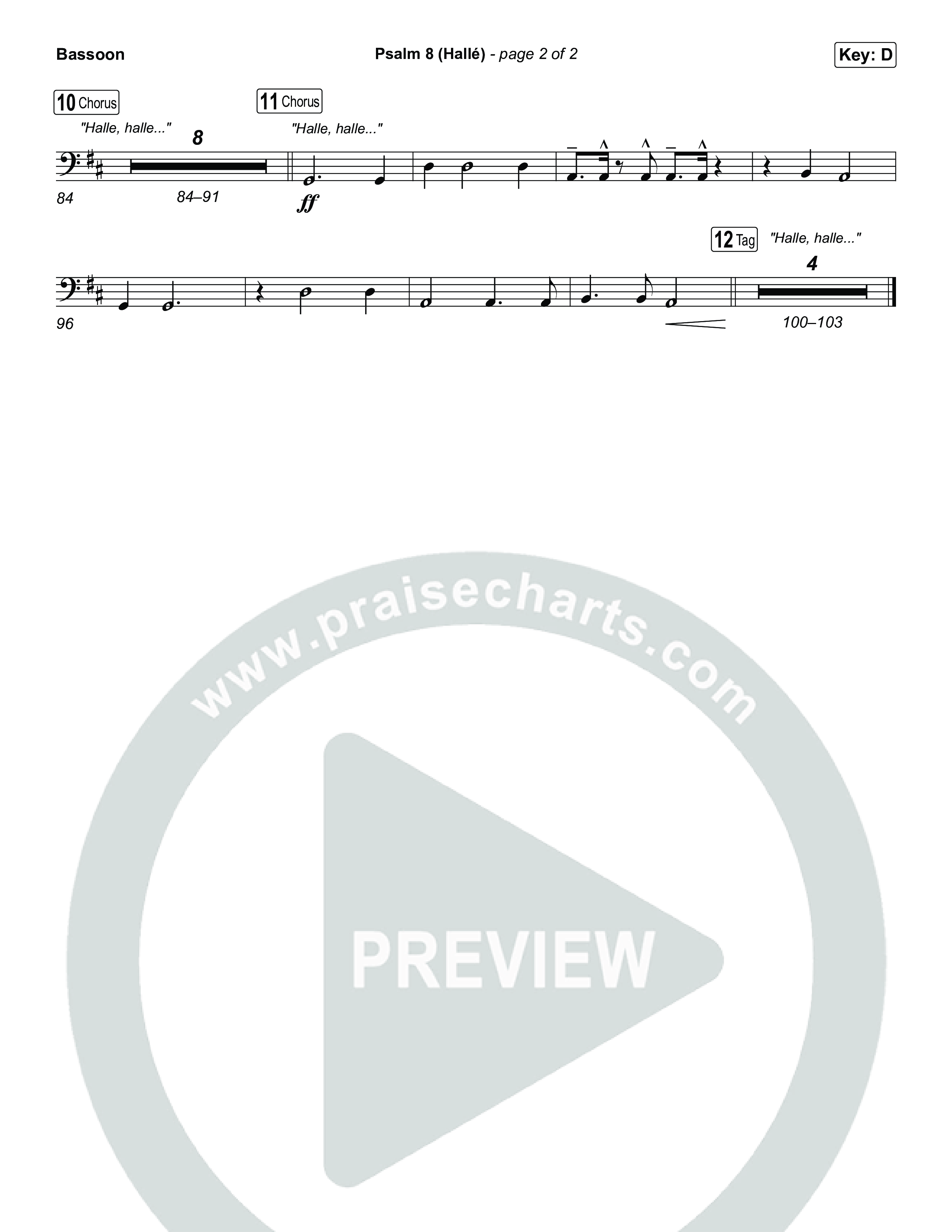 Psalm 8 (Hallé) Bassoon (Phil Wickham)