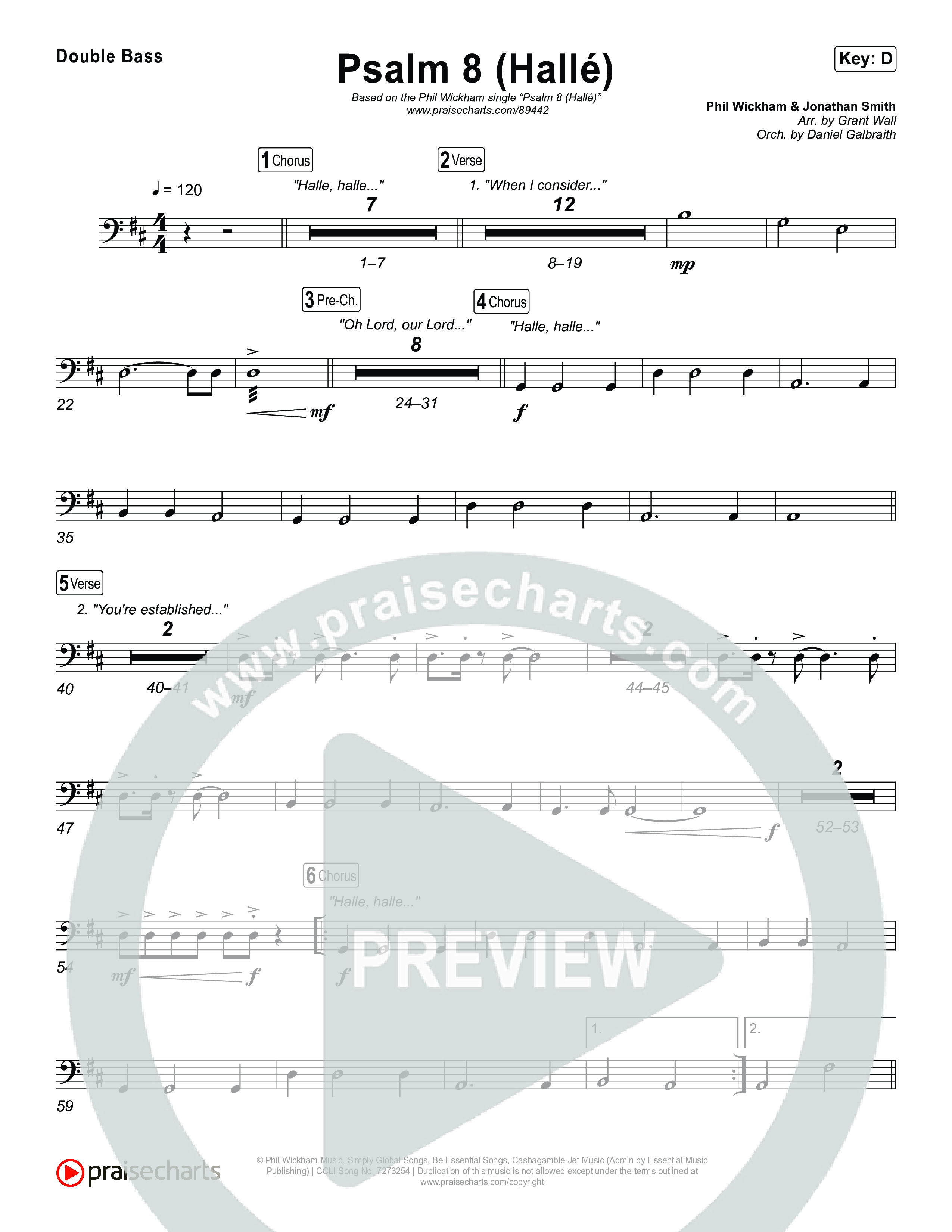 Psalm 8 (Hallé) String Bass (Phil Wickham)