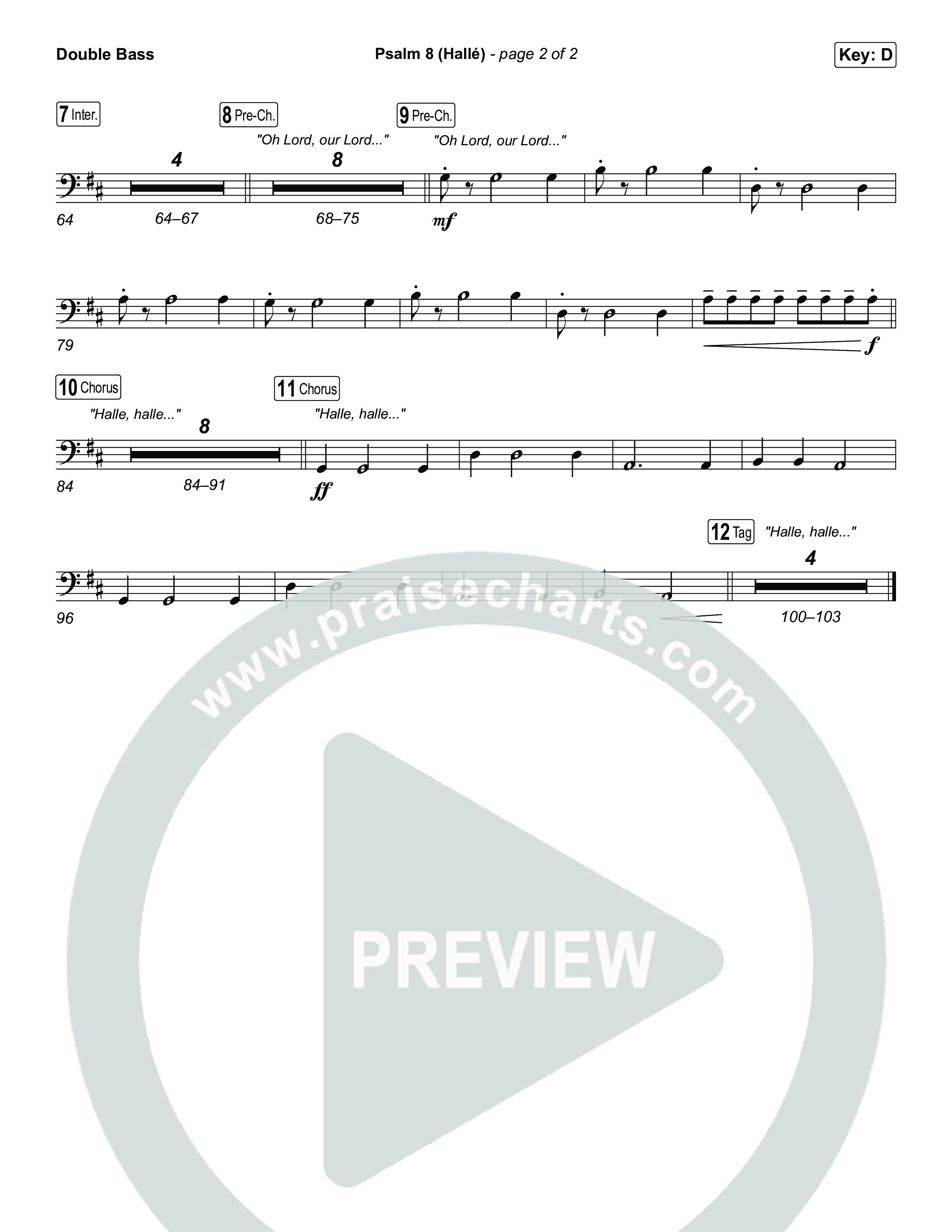 Psalm 8 (Hallé) String Bass (Phil Wickham)