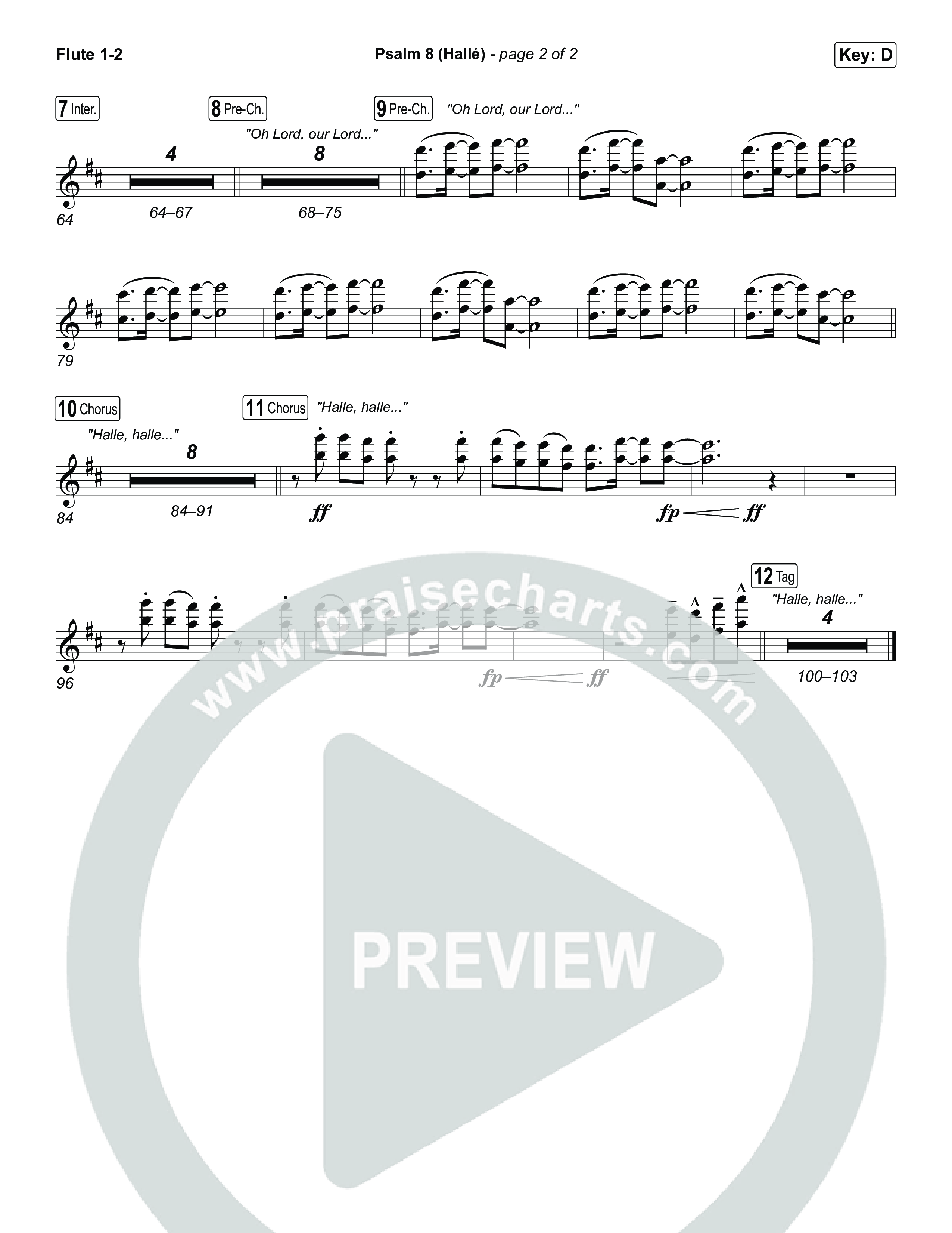 Psalm 8 (Hallé) Flute 1,2 (Phil Wickham)