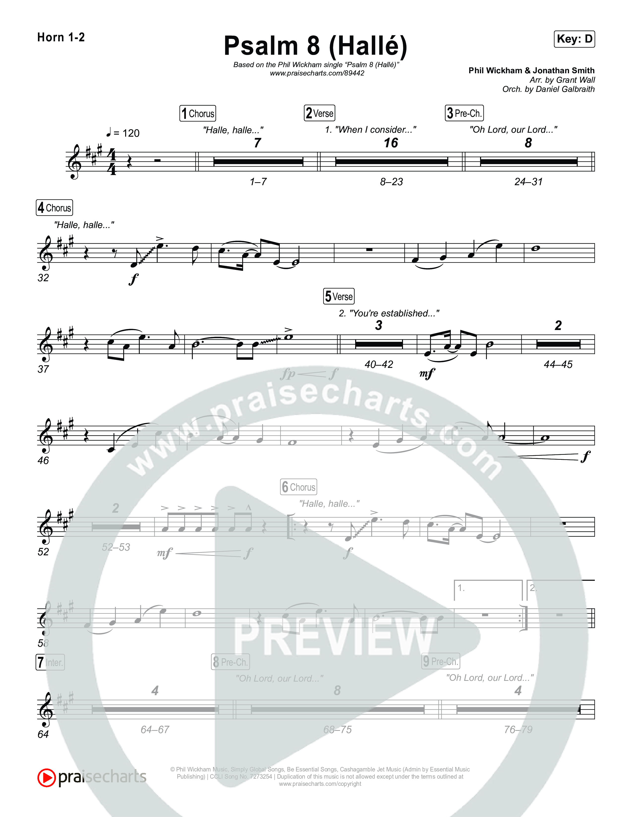 Psalm 8 (Hallé) French Horn 1,2 (Phil Wickham)