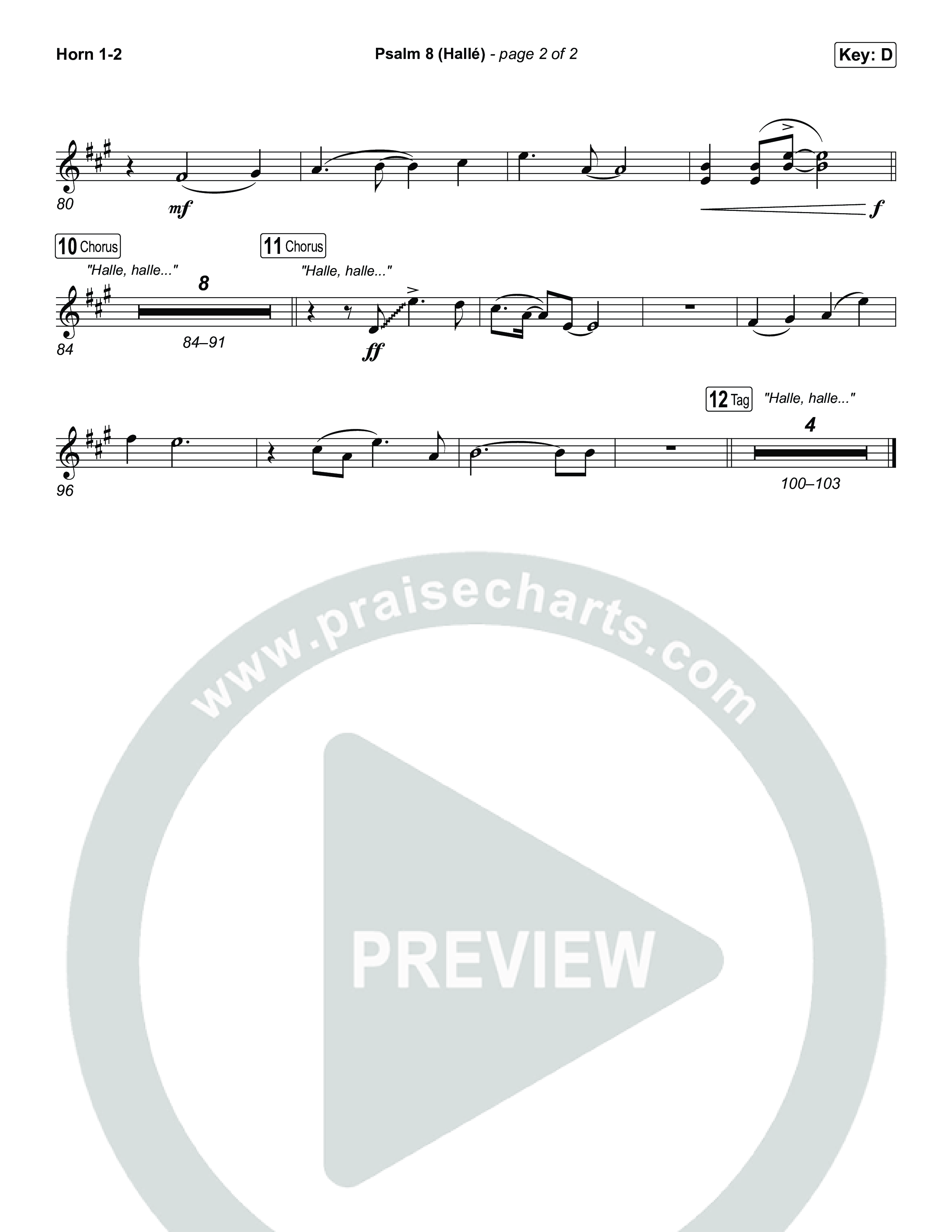 Psalm 8 (Hallé) French Horn 1,2 (Phil Wickham)