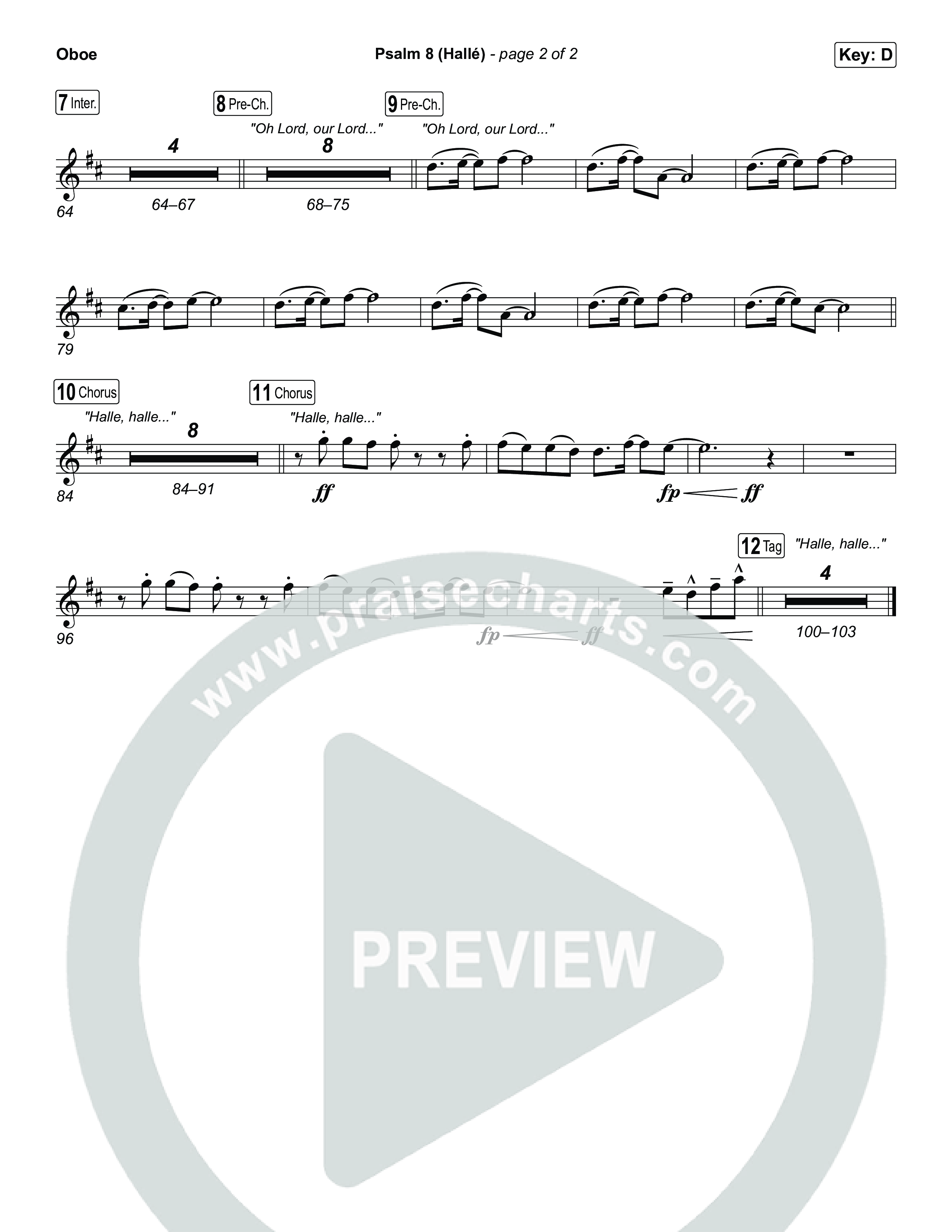 Psalm 8 (Hallé) Oboe (Phil Wickham)