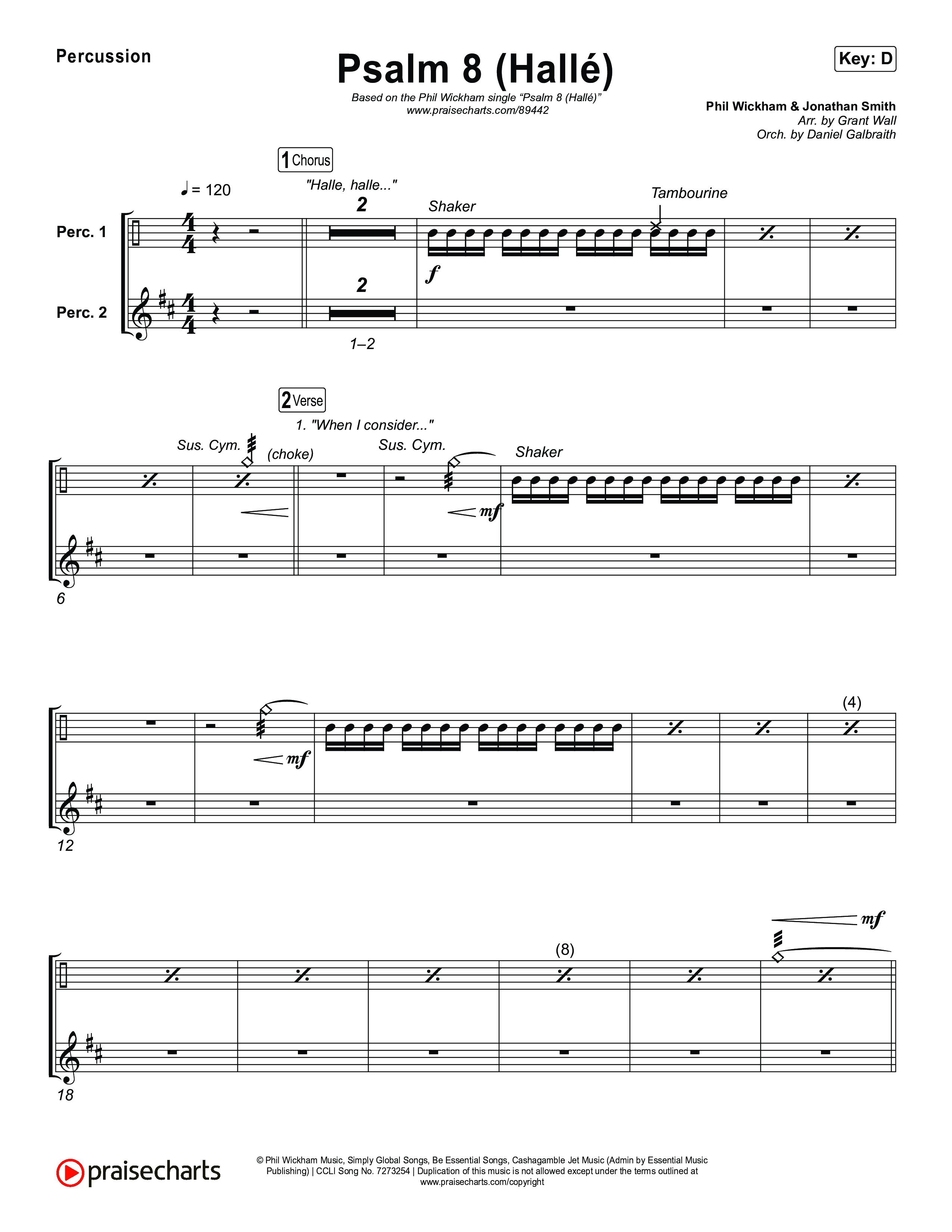 Psalm 8 (Hallé) Percussion (Phil Wickham)