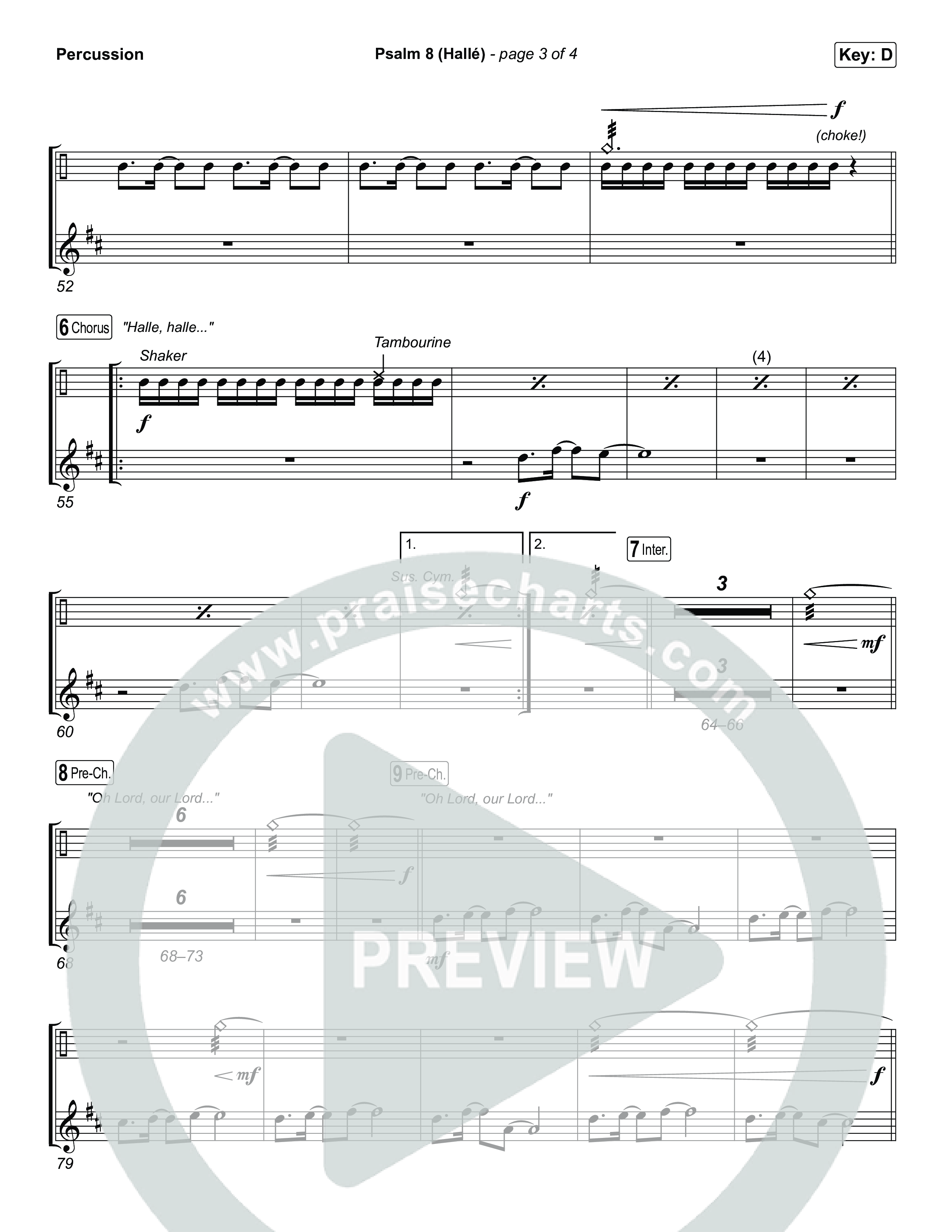 Psalm 8 (Hallé) Percussion (Phil Wickham)