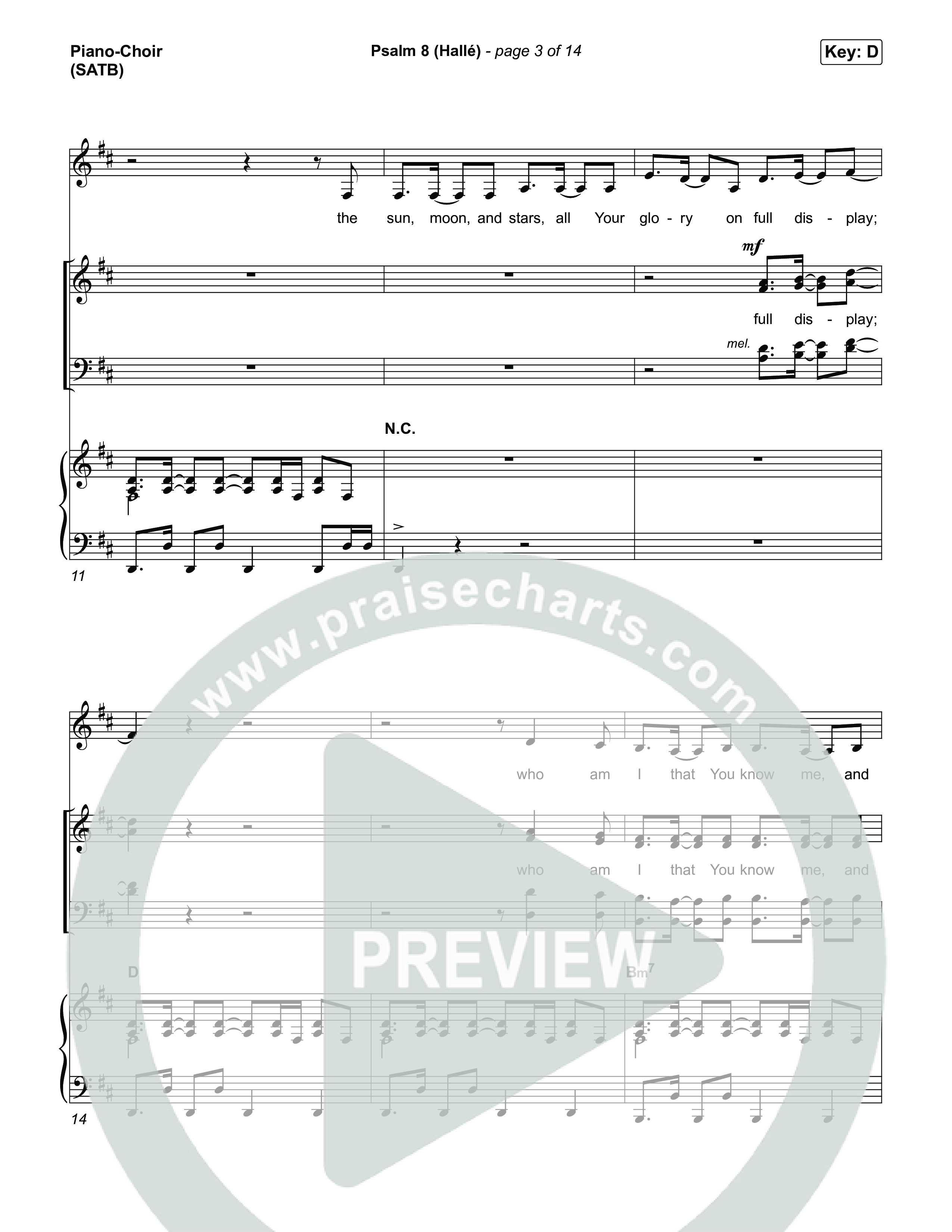 Psalm 8 (Hallé) Piano/Vocal Pack (Phil Wickham)