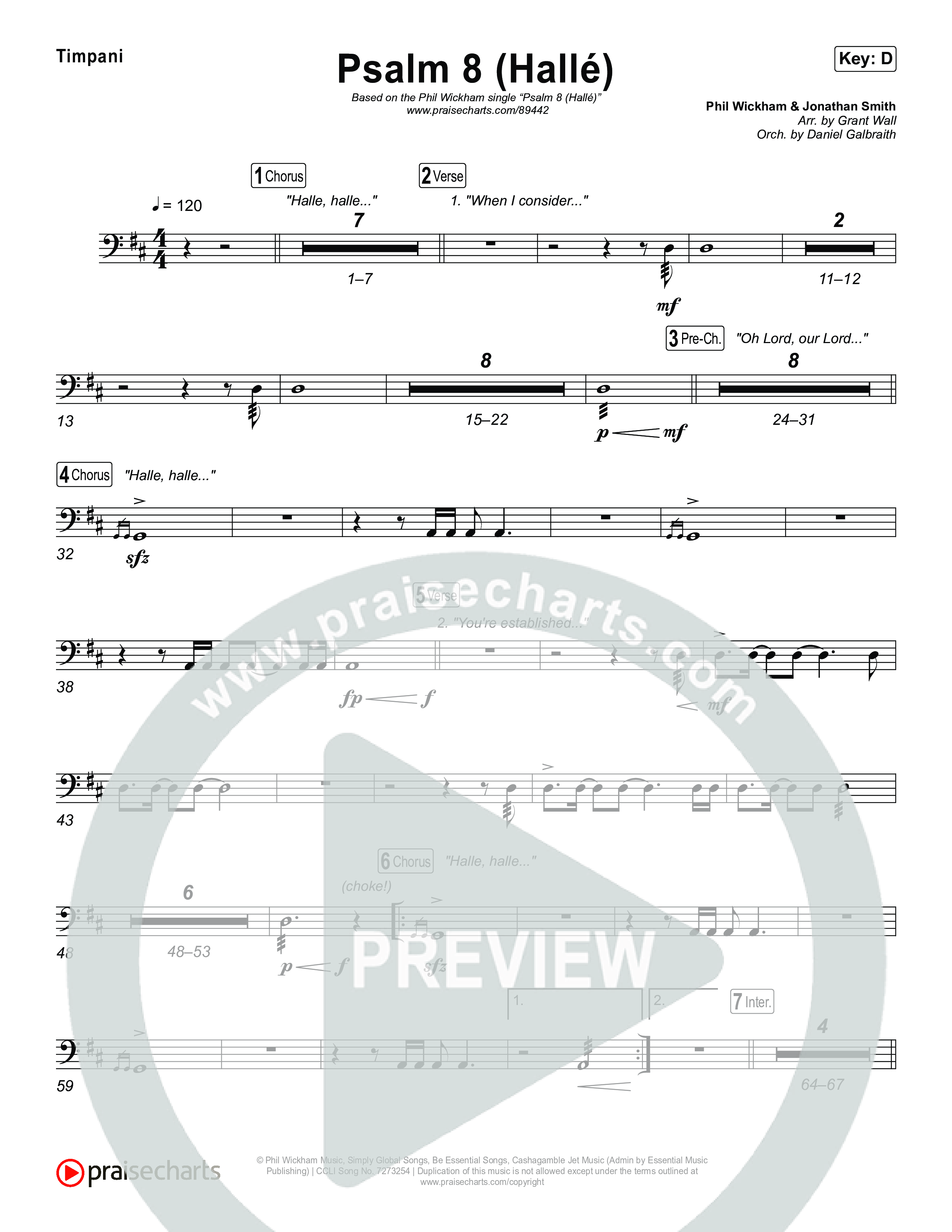 Psalm 8 (Hallé) Timpani (Phil Wickham)