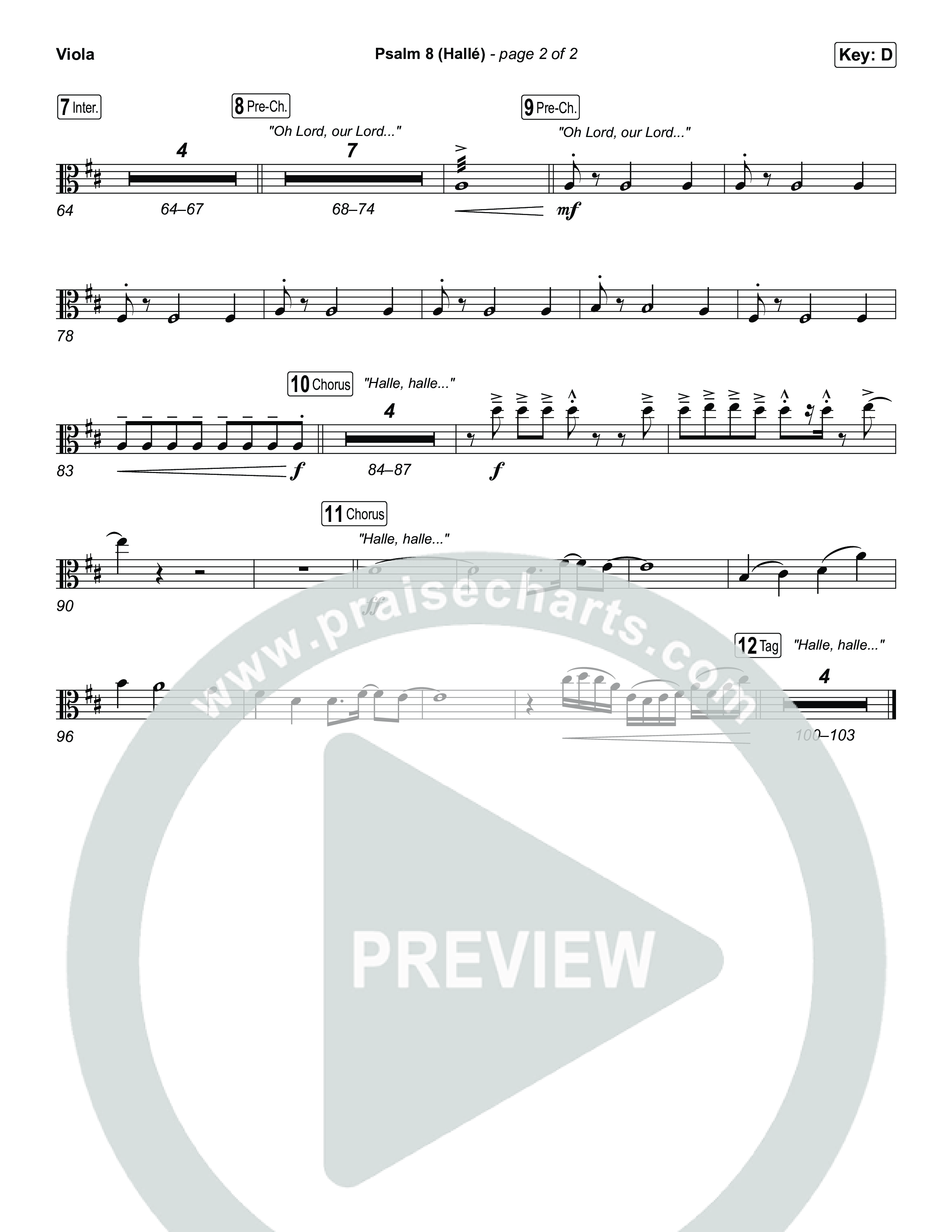 Psalm 8 (Hallé) Viola (Phil Wickham)