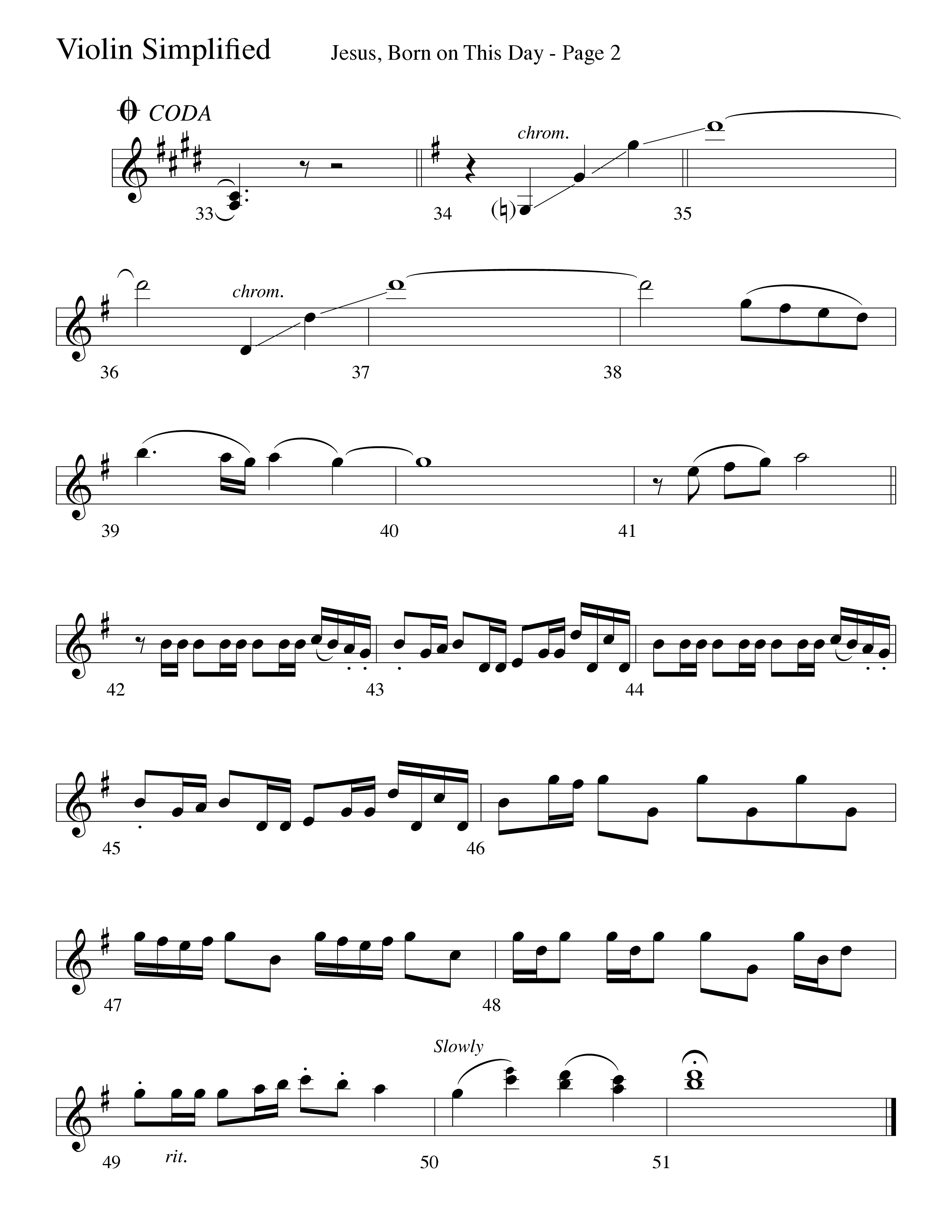 Jesus Born On This Day Violin 1/2 (Word Music Choral / Arr. Dave Williamson)