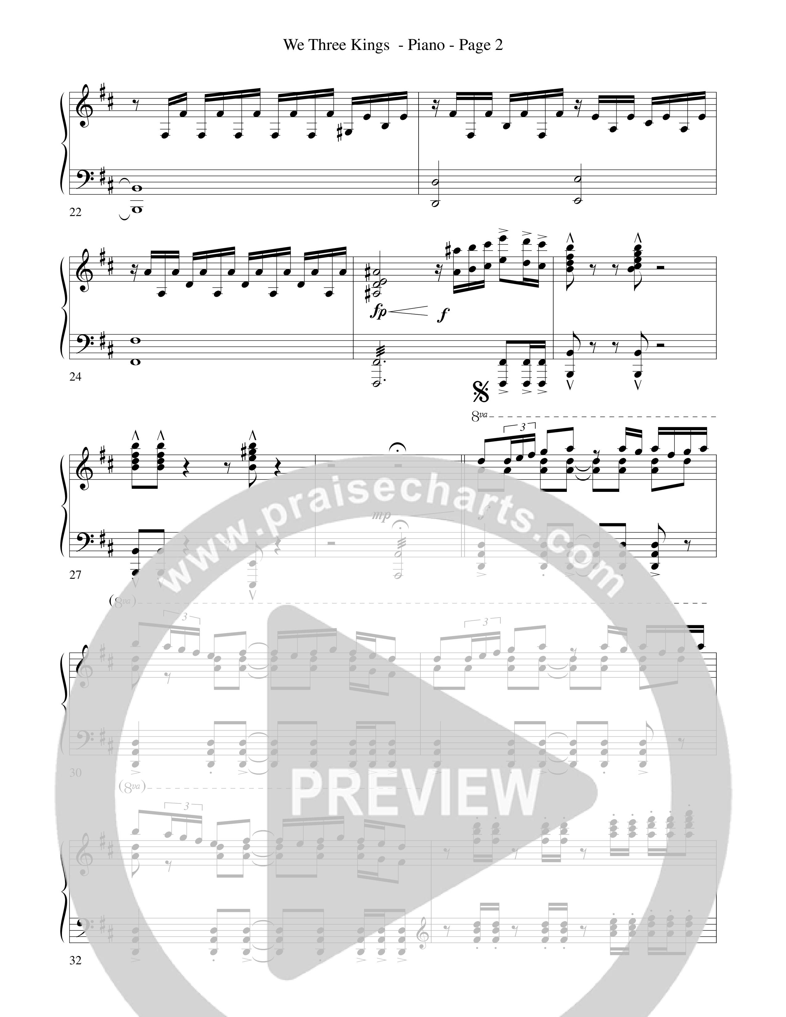 We Three Kings Rhythm Chart (Word Music Choral / Arr. David Hamilton)
