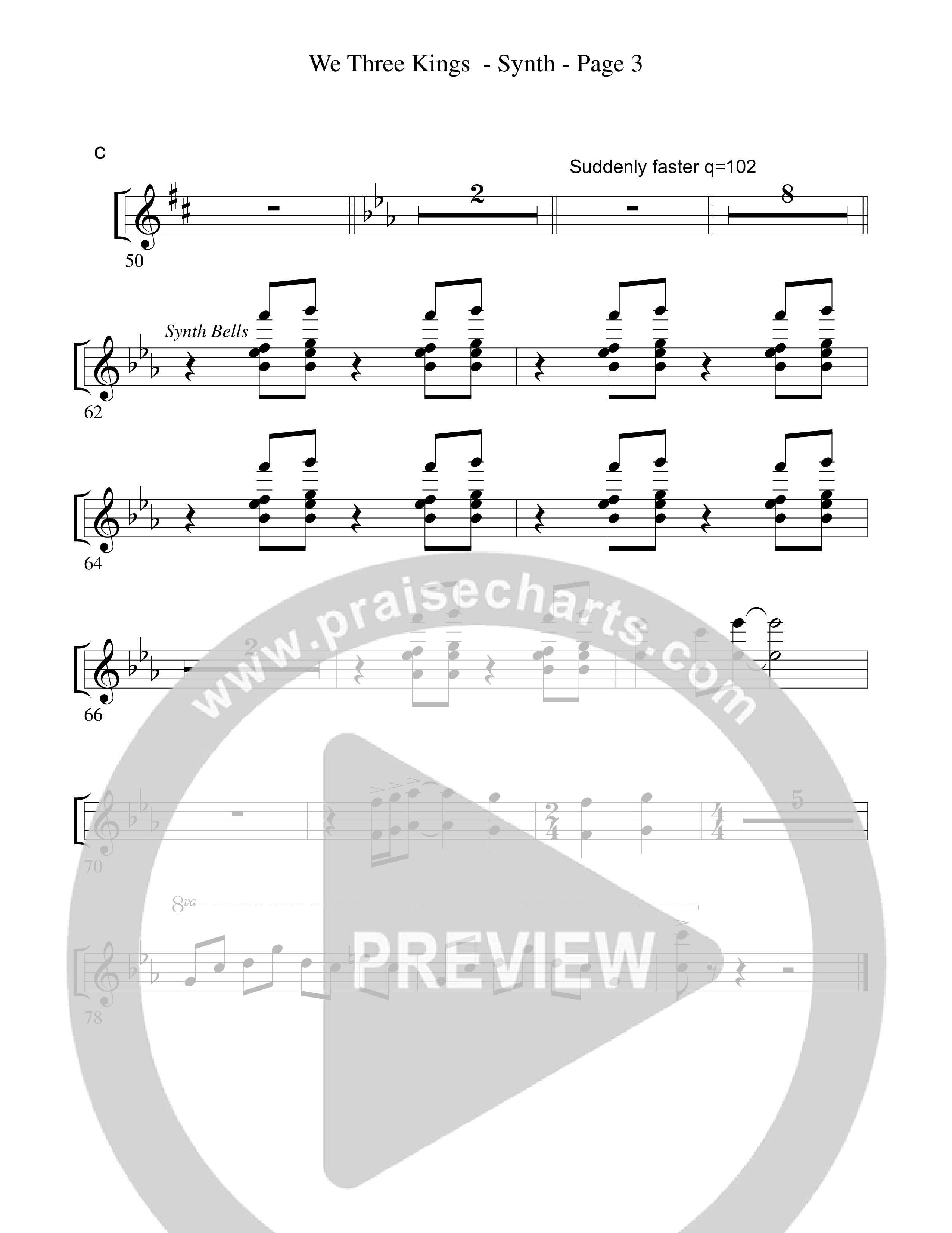 We Three Kings Synth (Word Music Choral / Arr. David Hamilton)