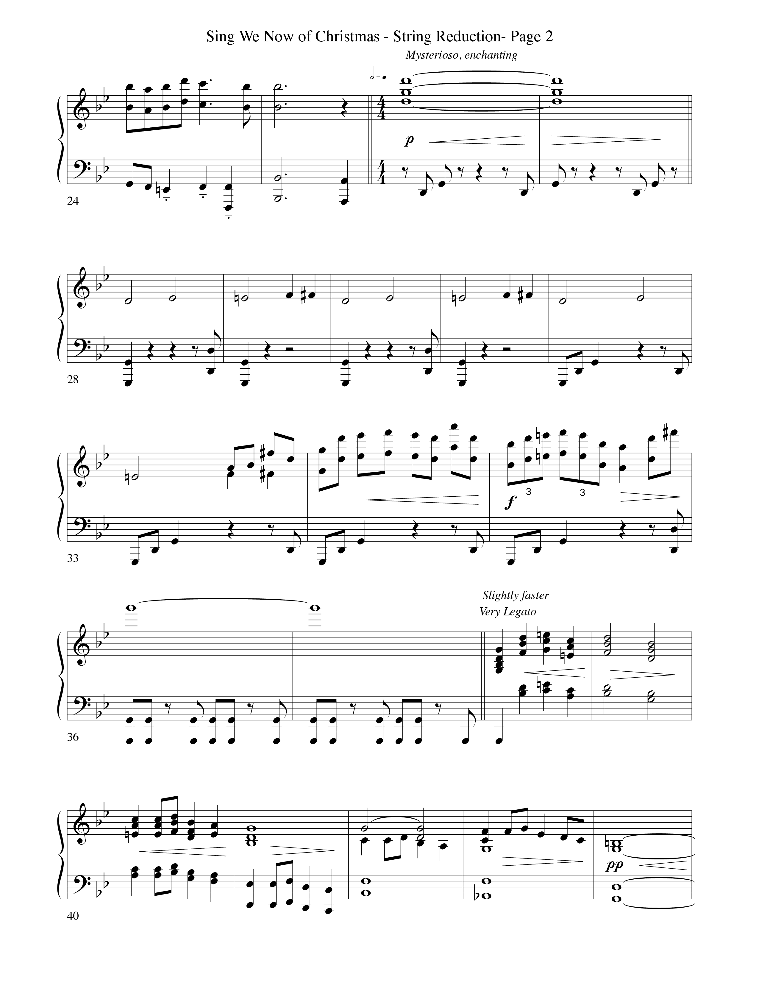 Sing We Now Of Christmas (Instrumental) String Reduction (Word Music Choral / Arr. David Hamilton)