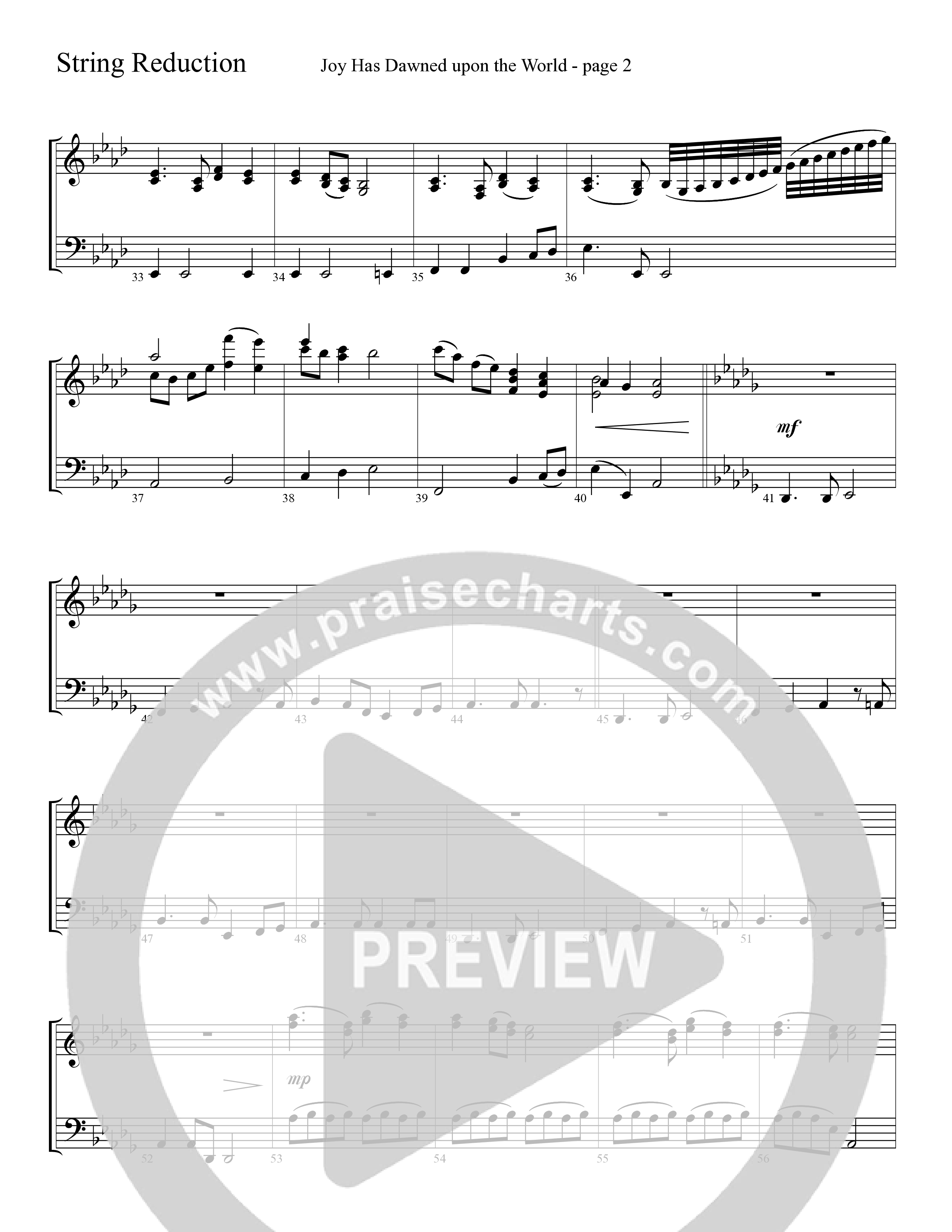 Joy Has Dawned Upon The World String Reduction (Word Music Choral / Arr. David Clydesdale)