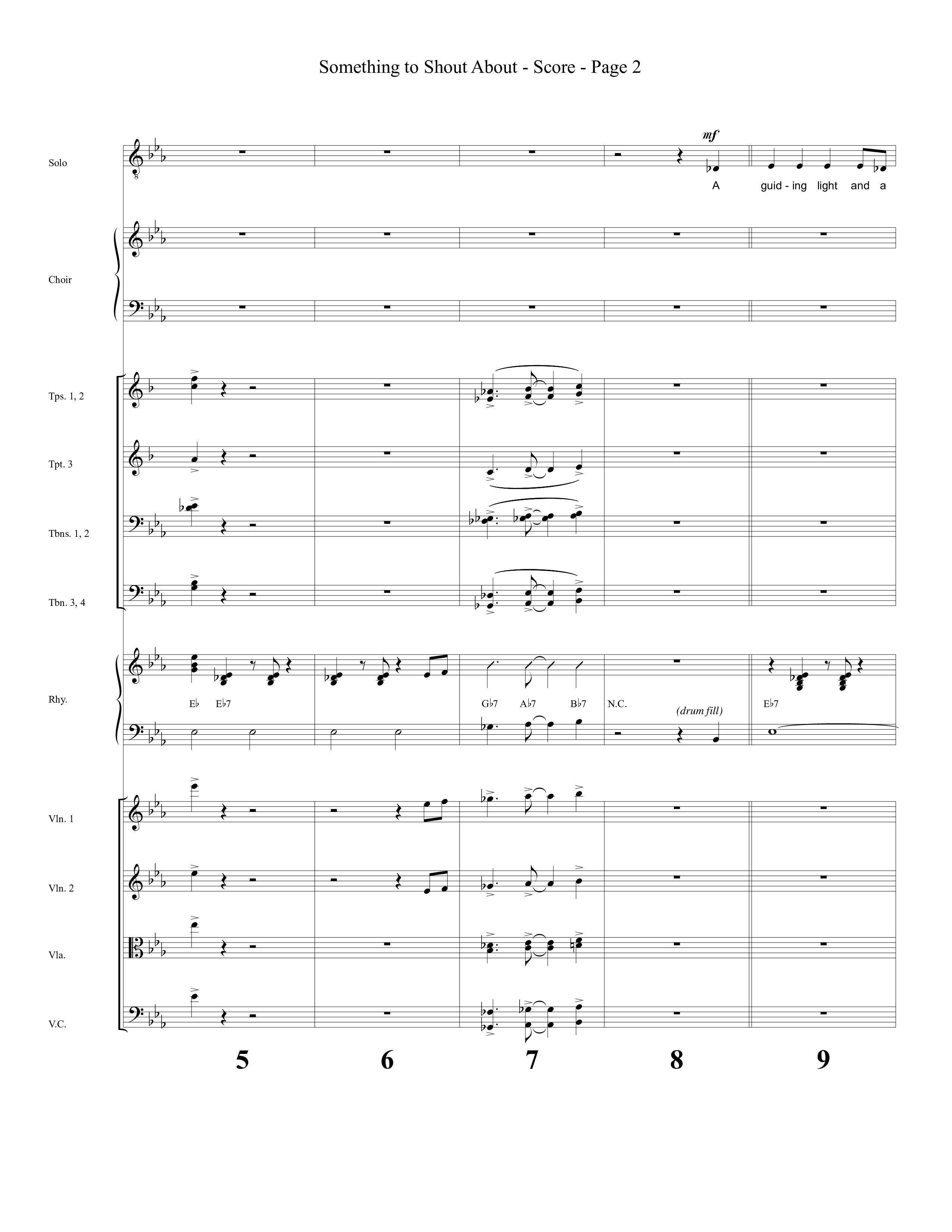 Something To Shout About (with Go Tell It On The Mountain) Orchestration (Word Music Choral)