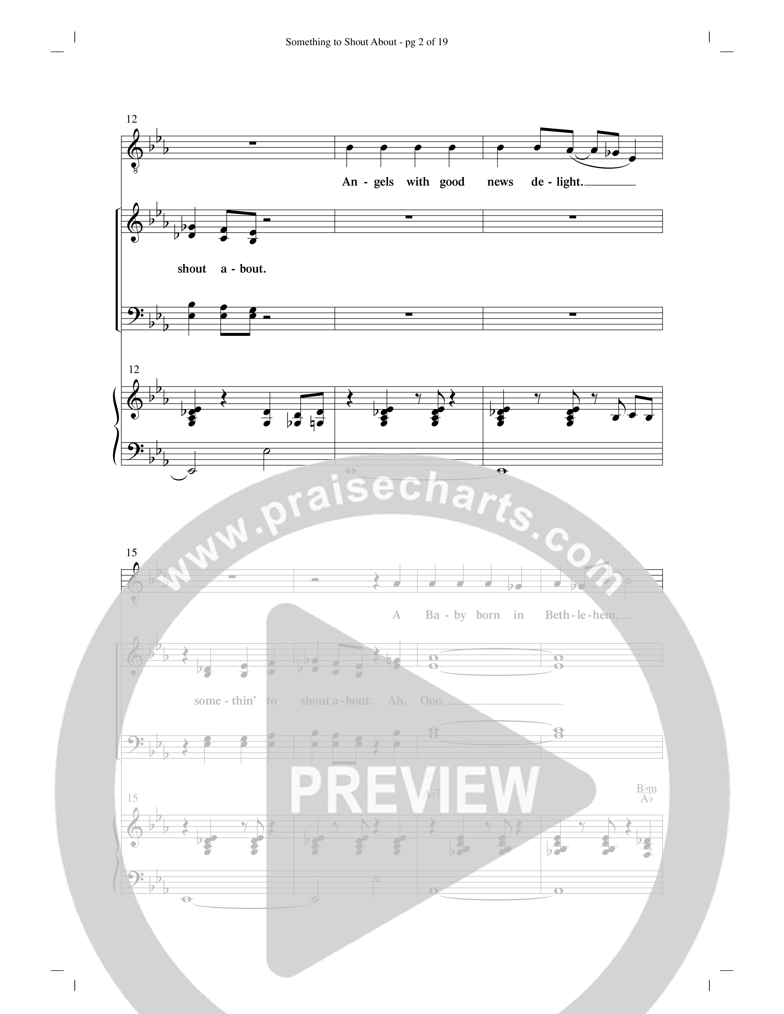 Something To Shout About (with Go Tell It On The Mountain) Anthem (SATB/Piano) (Word Music Choral)