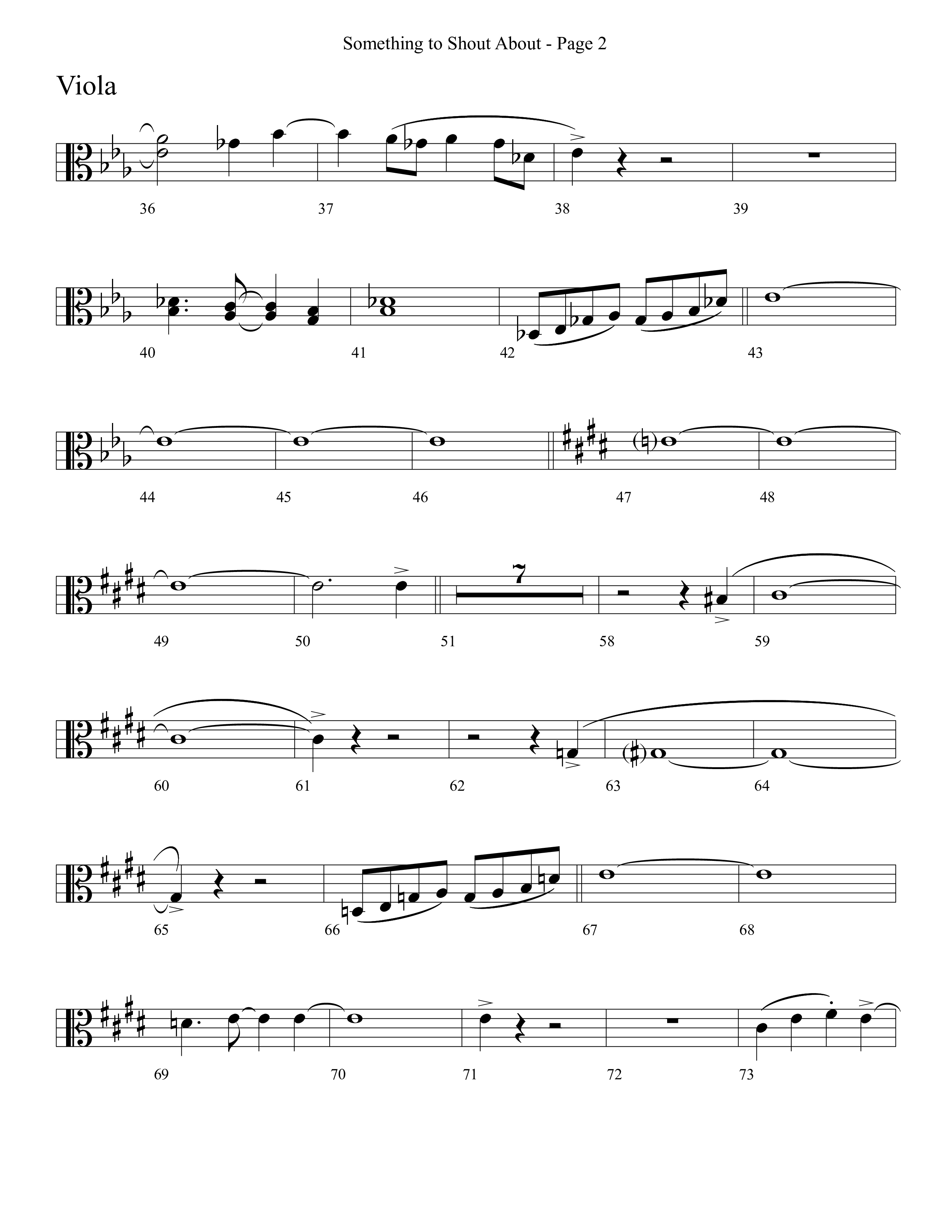 Something To Shout About (with Go Tell It On The Mountain) Viola (Word Music Choral)