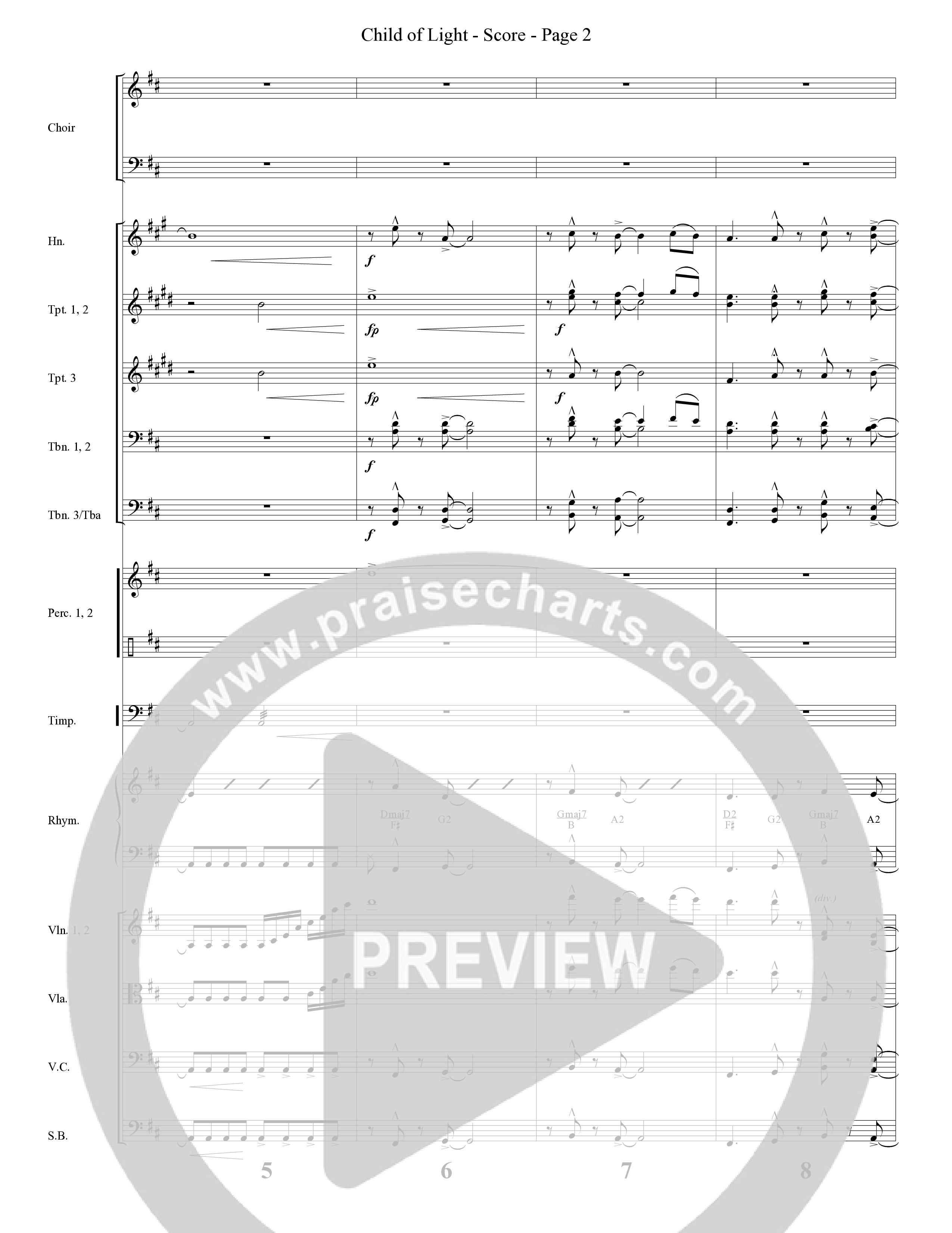 Child Of Light (Choral Anthem SATB) Conductor's Score (Word Music Choral / Arr. Robert Sterling)