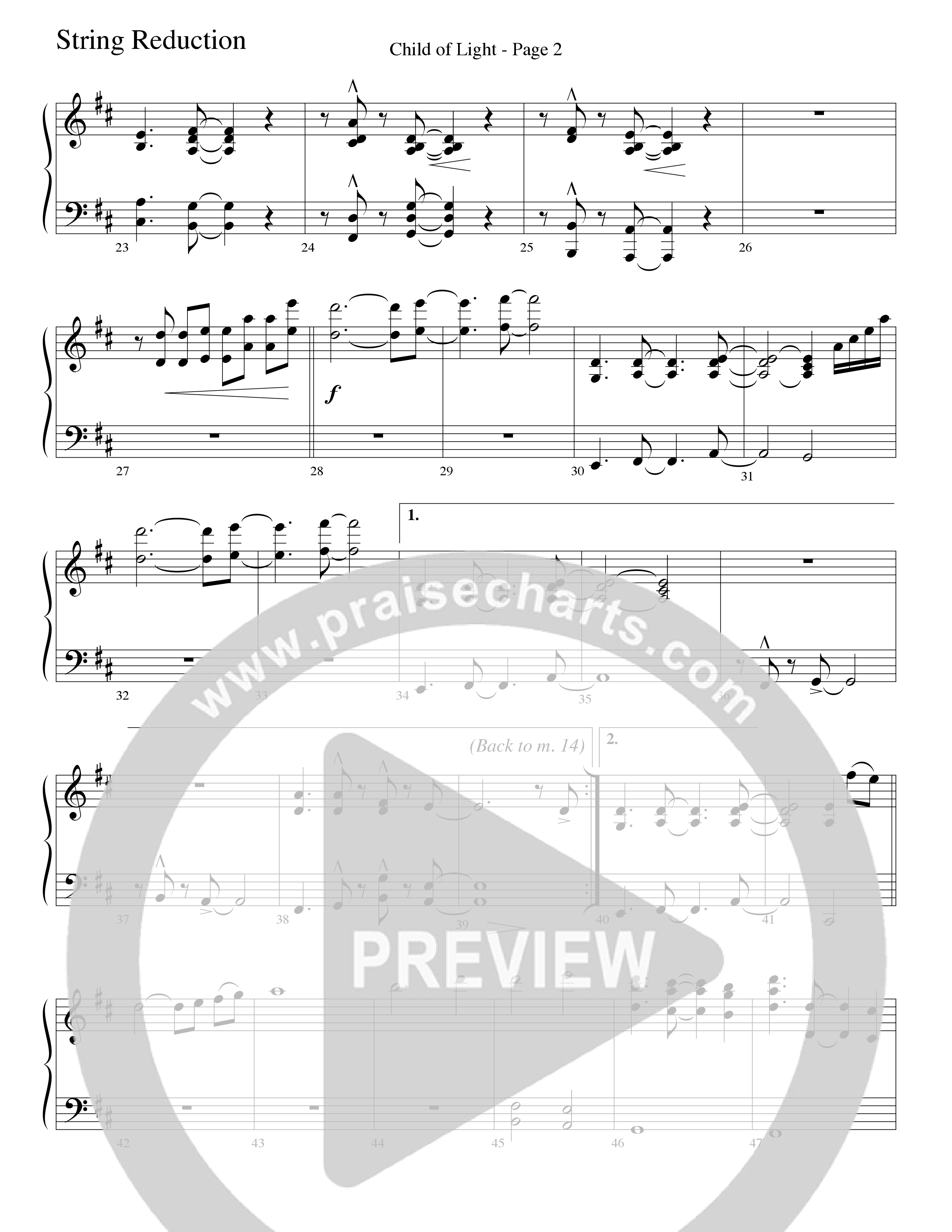 Child Of Light (Choral Anthem SATB) String Reduction (Word Music Choral / Arr. Robert Sterling)