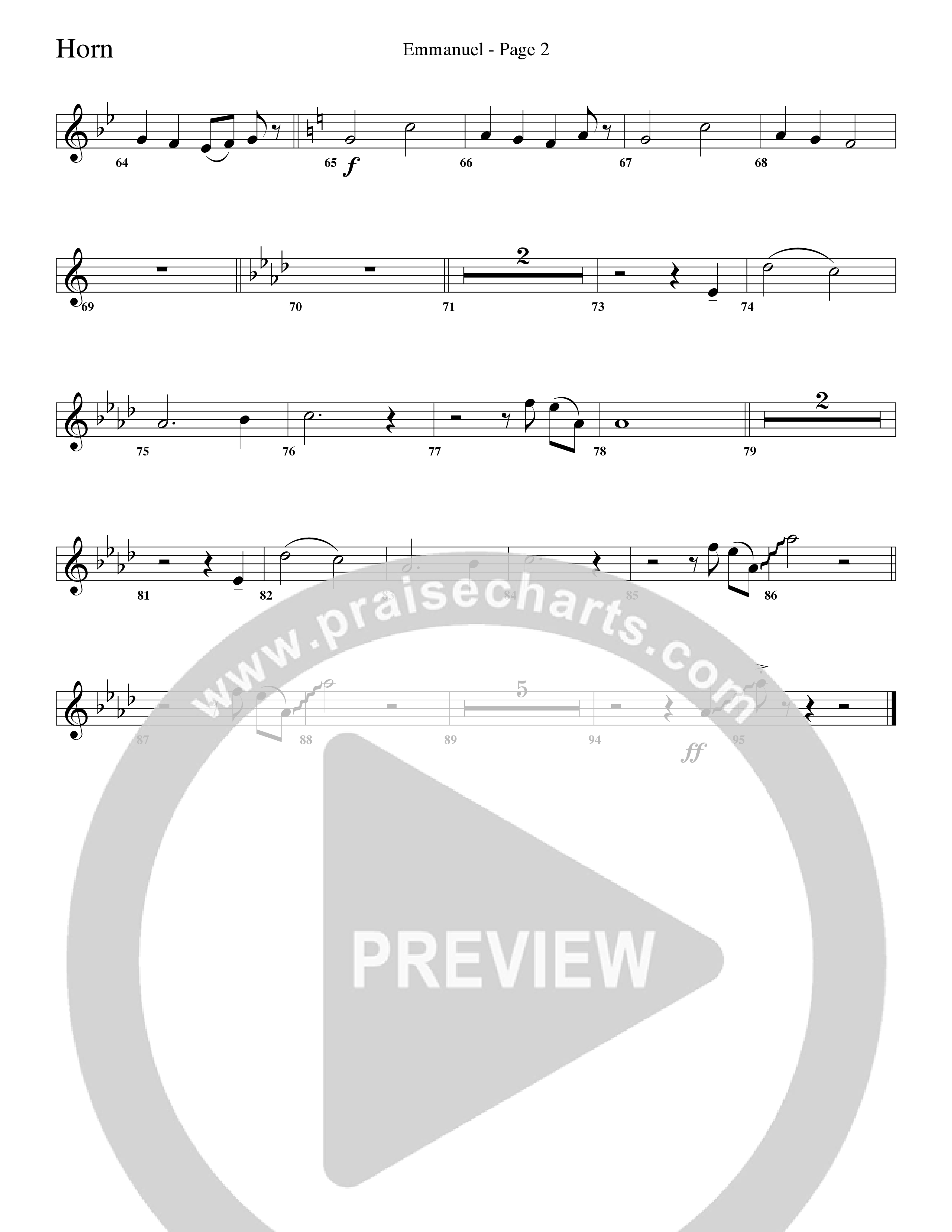 Emmanuel (Choral Anthem SATB) French Horn (Word Music Choral / Arr. Russell Mauldin)