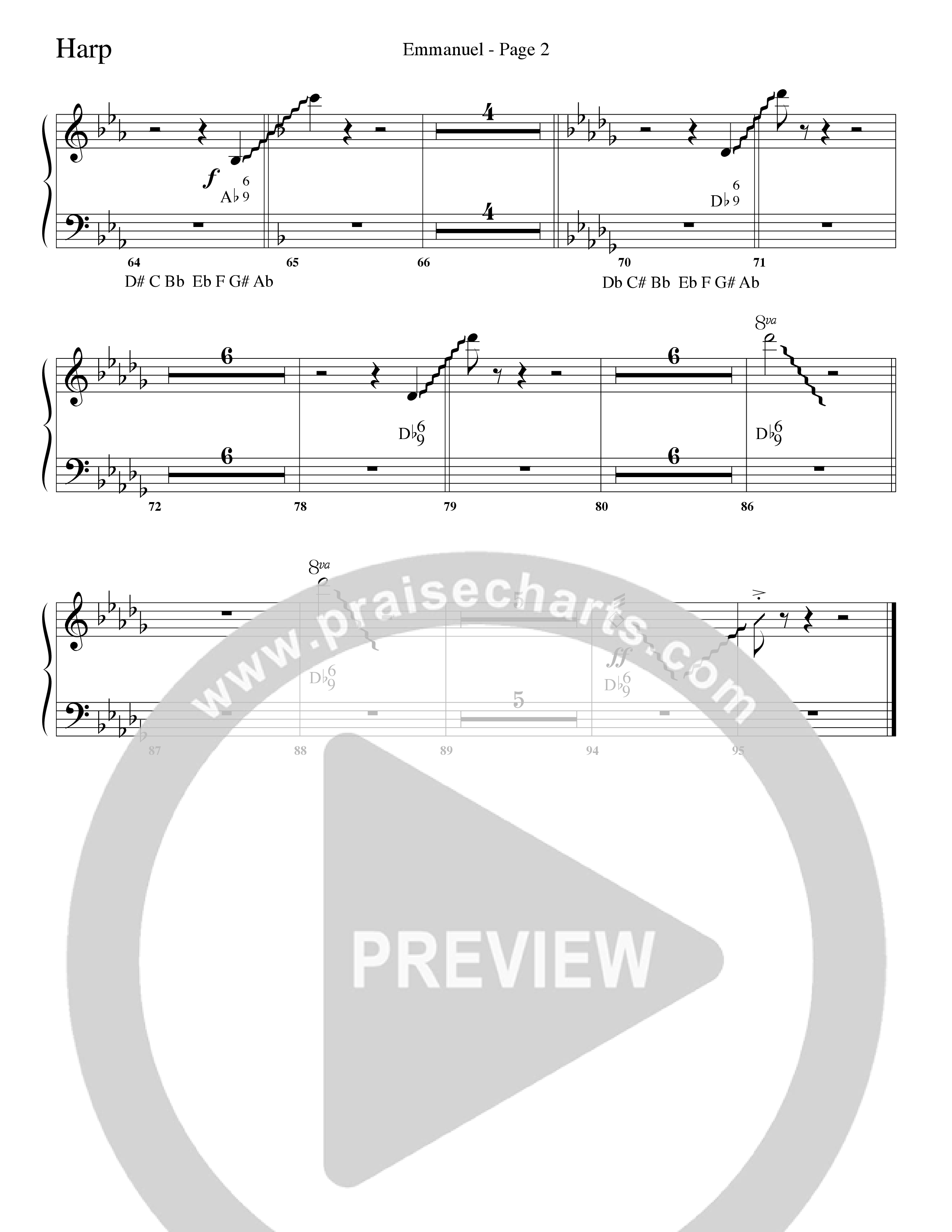 Emmanuel (Choral Anthem SATB) Harp (Word Music Choral / Arr. Russell Mauldin)