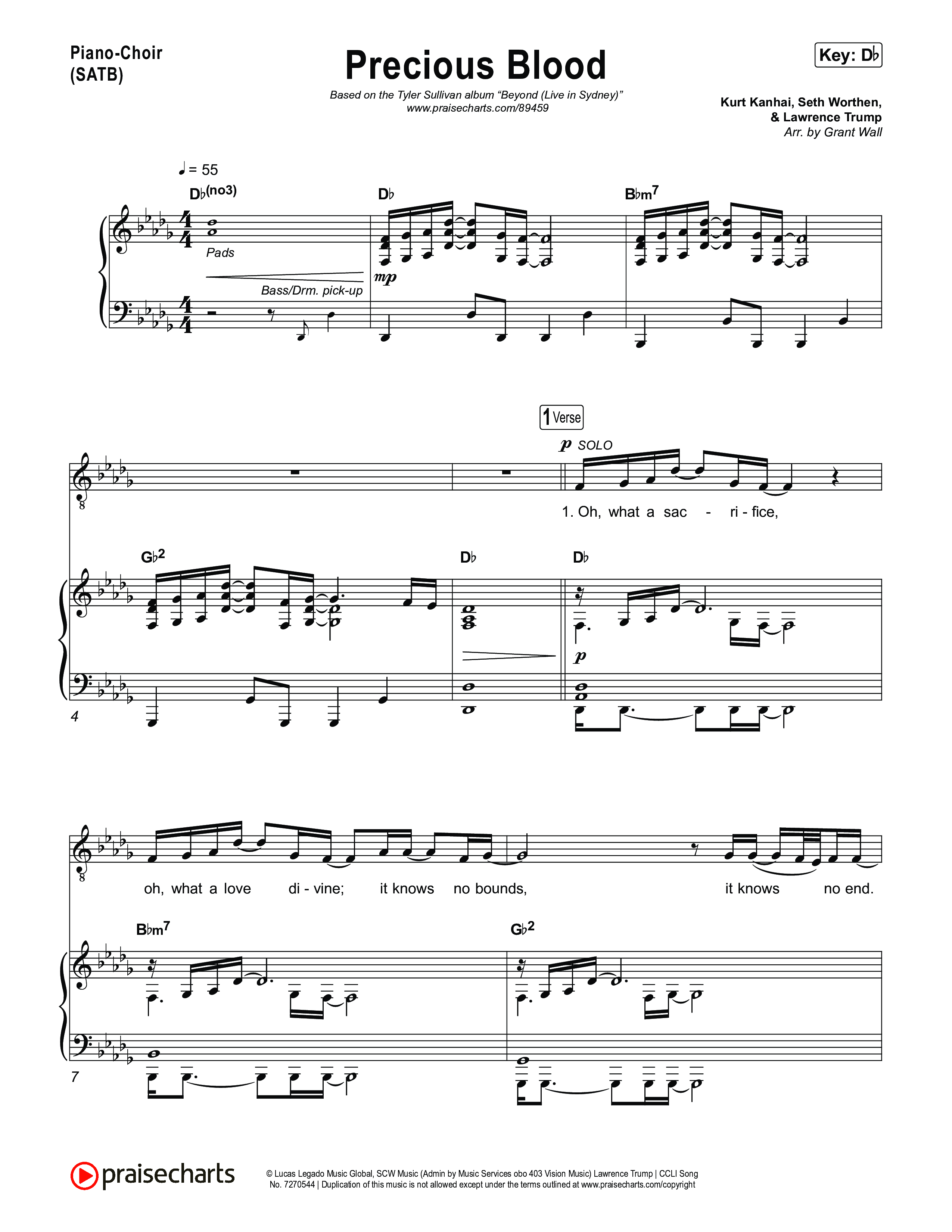 Precious Blood Piano/Vocal Pack (Tyler Sullivan)