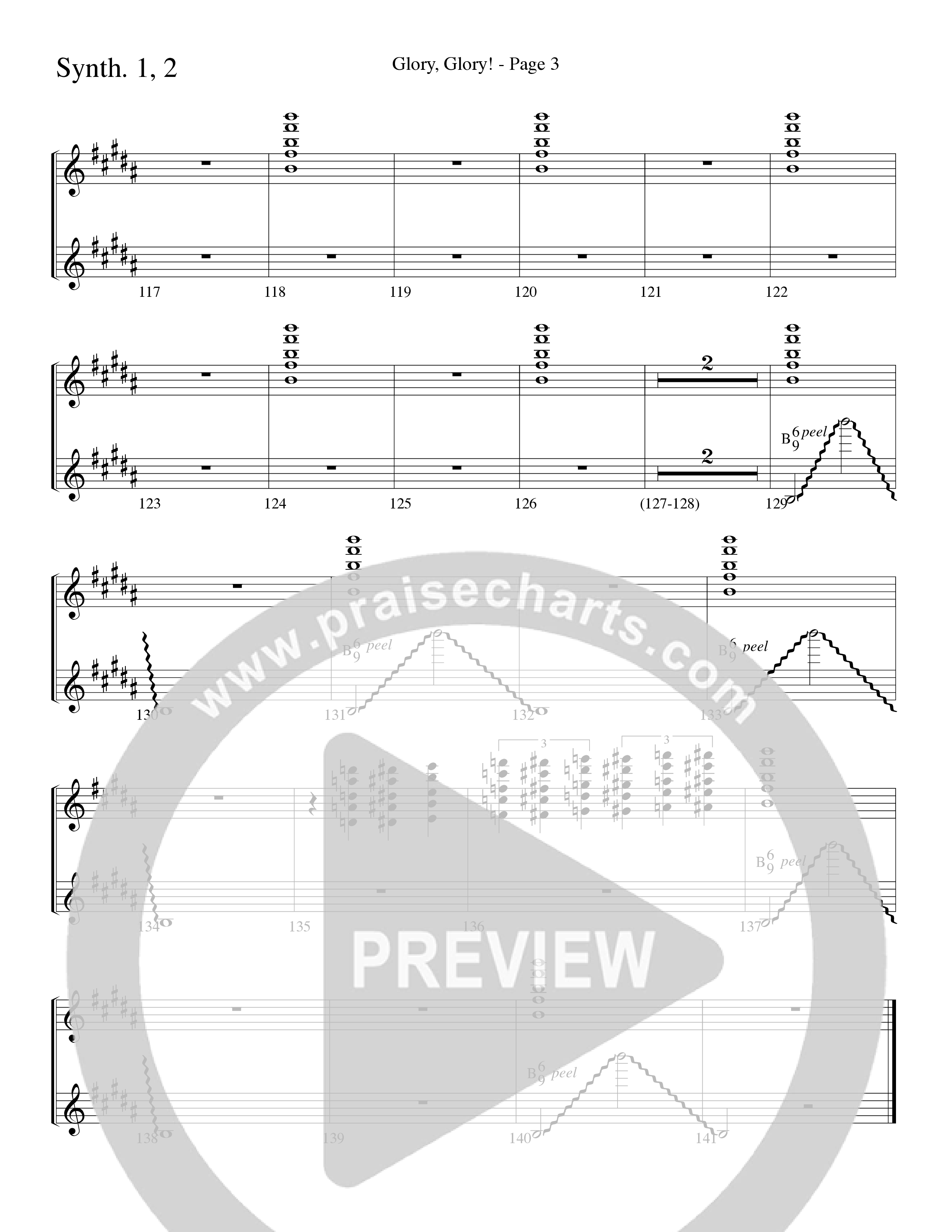 Glory Glory (Choral Anthem SATB) Synth (Word Music Choral / Arr. David Clydesdale)