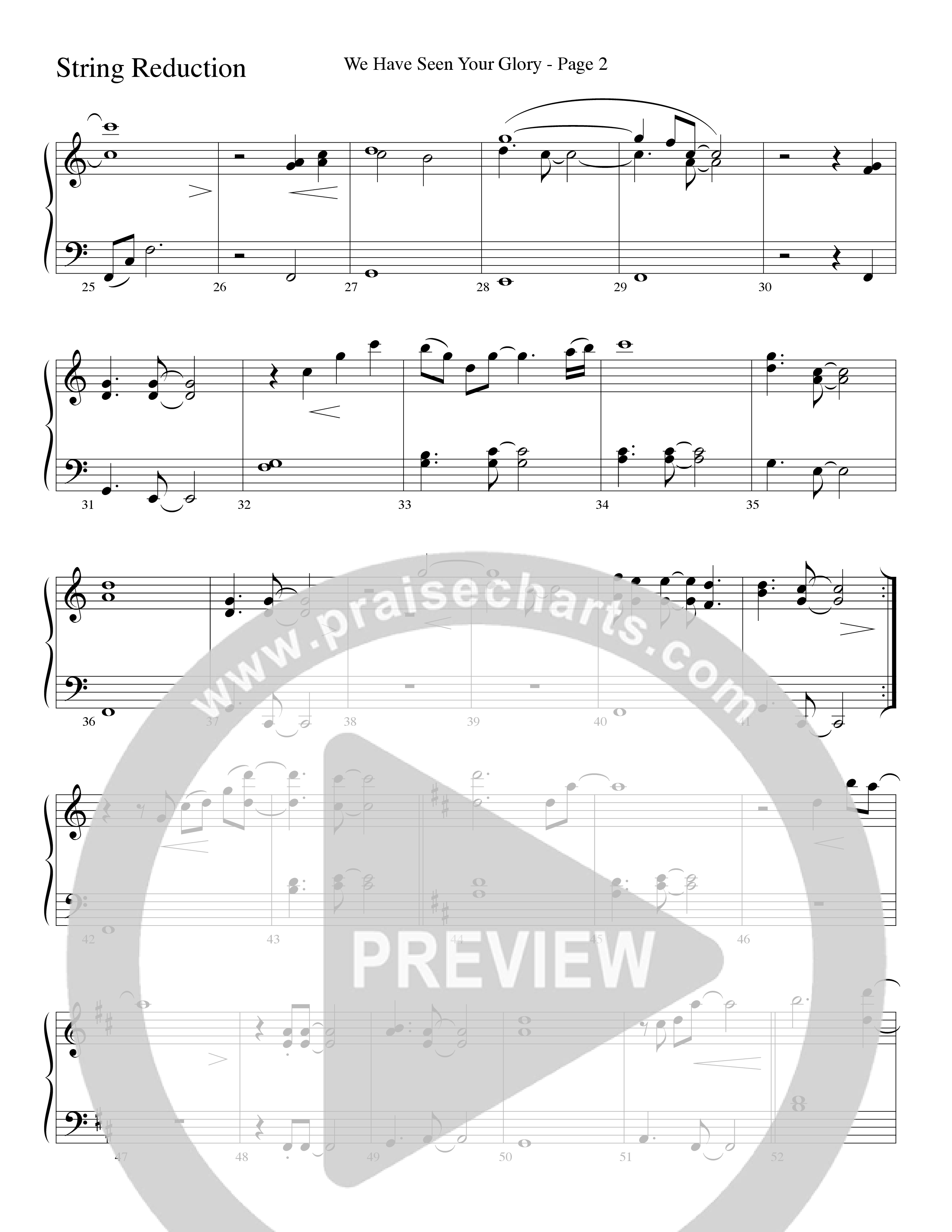 We Have Seen Your Glory (Choral Anthem SATB) String Reduction (Word Music Choral / Arr. Richard Kingsmore)