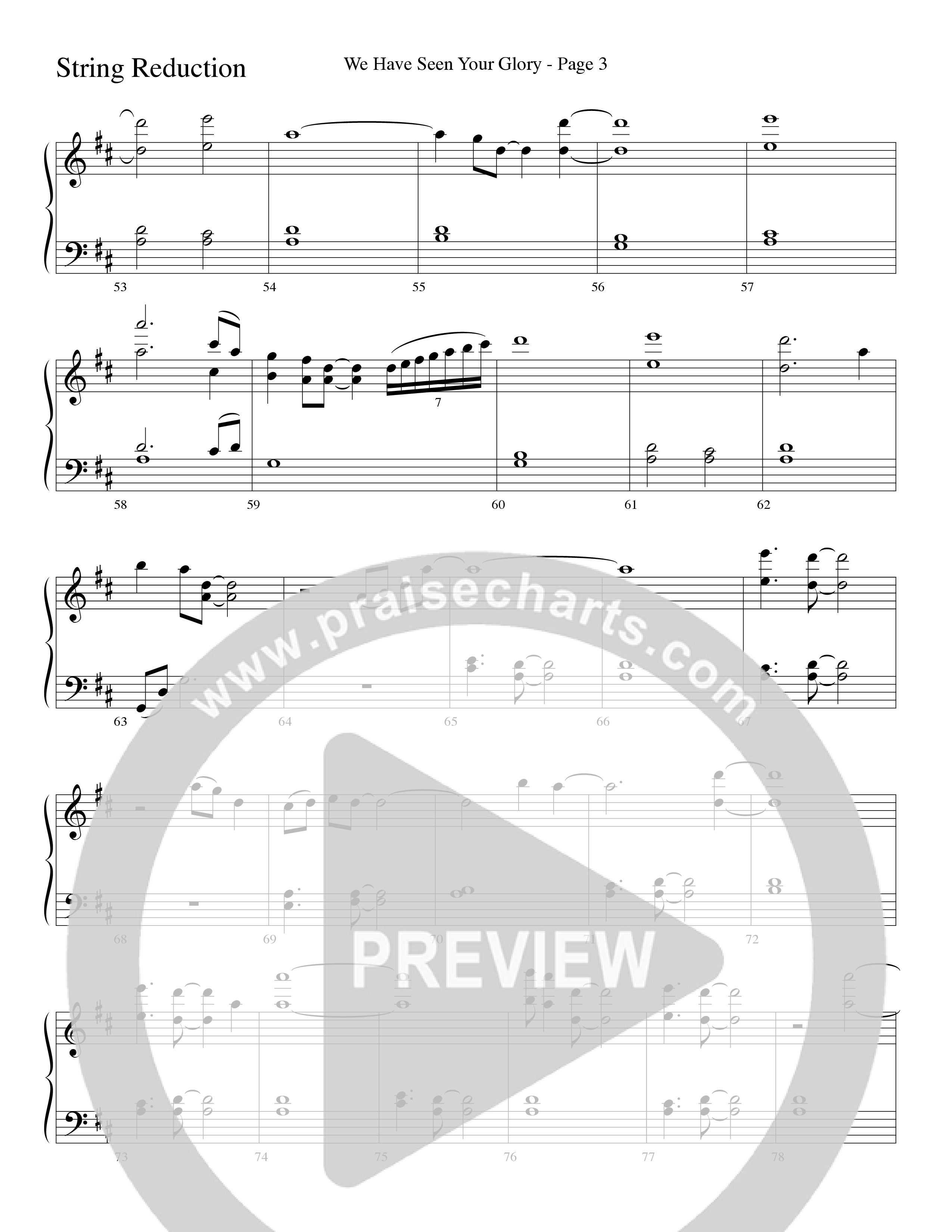 We Have Seen Your Glory (Choral Anthem SATB) String Reduction (Word Music Choral / Arr. Richard Kingsmore)