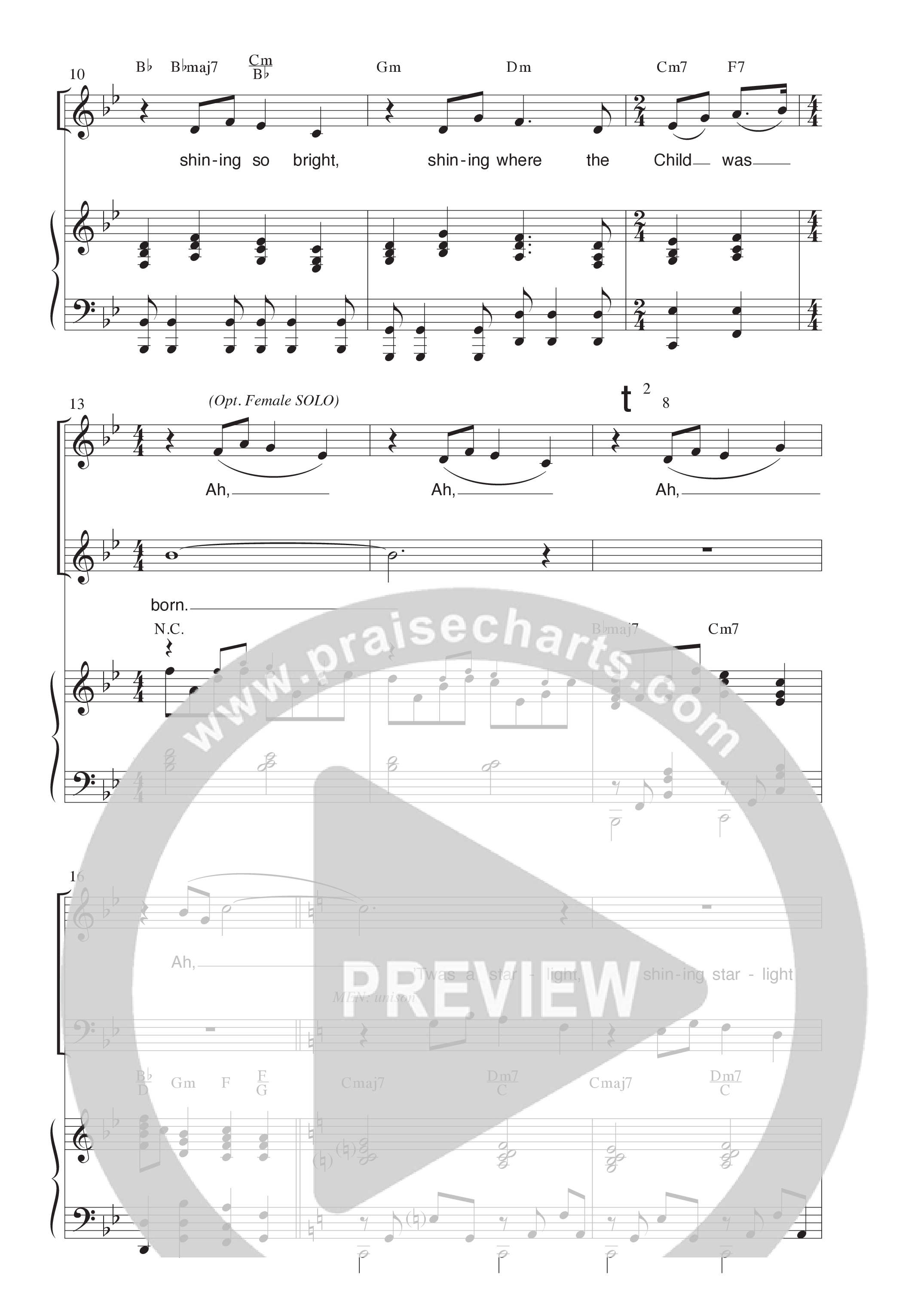 Starlight (Choral Anthem SATB) Anthem (SATB/Piano) (Word Music Choral / Arr. David Clydesdale)