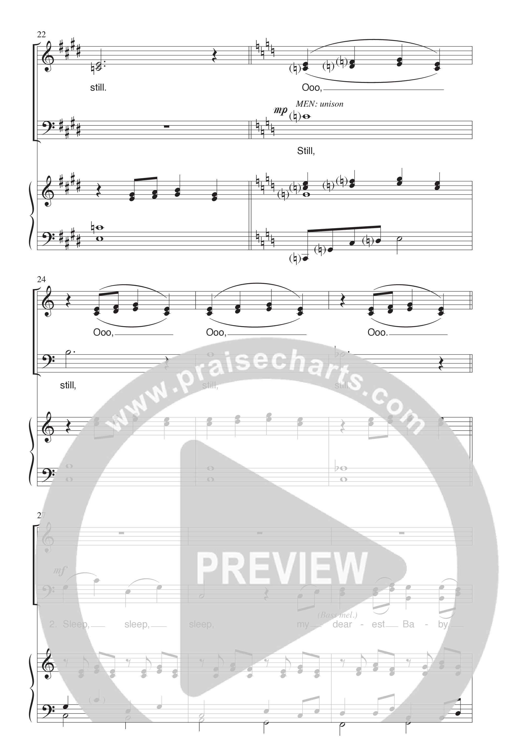 Still Still Still (Choral Anthem SATB) Anthem (SATB/Piano) (Word Music Choral / Arr. Robert Sterling)