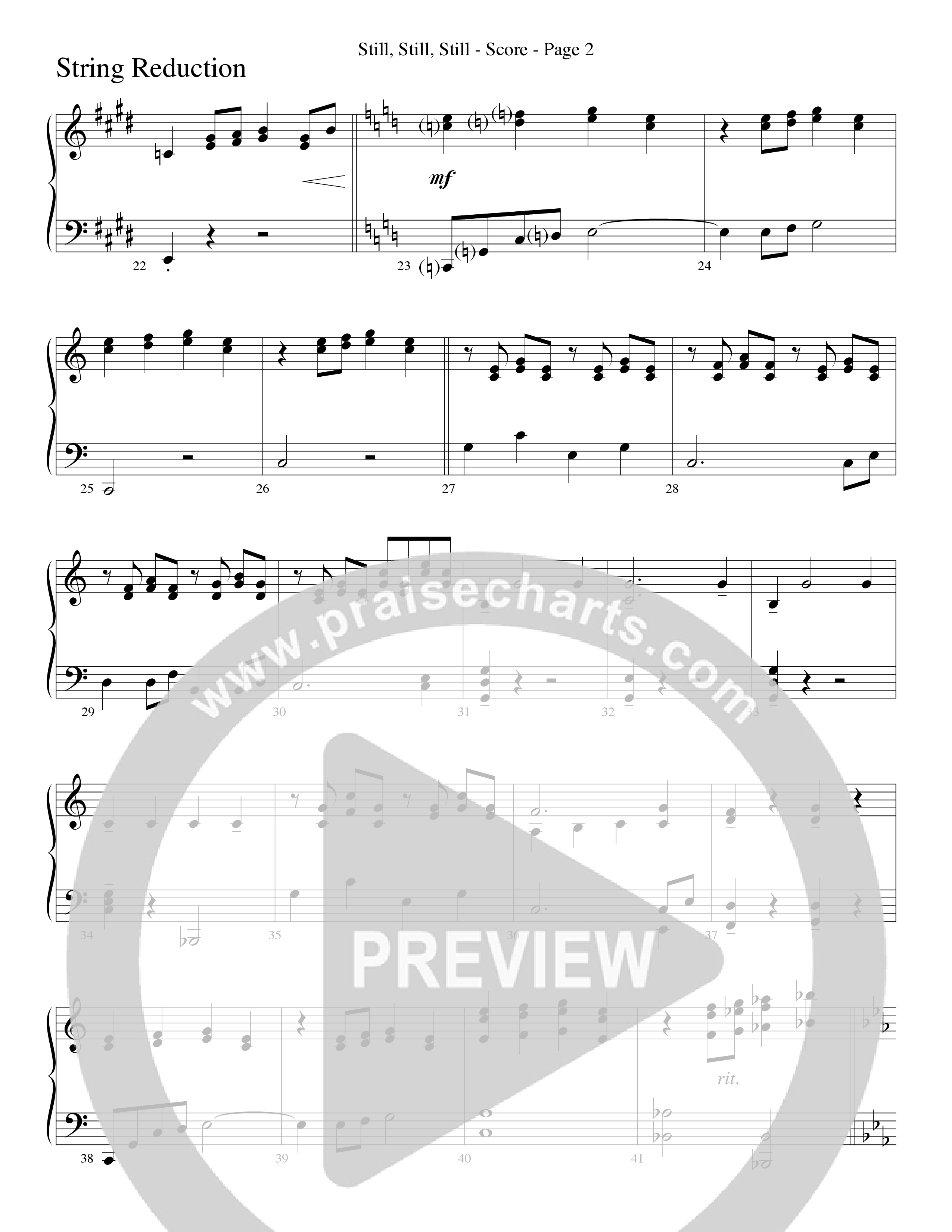 Still Still Still (Choral Anthem SATB) String Reduction (Word Music Choral / Arr. Robert Sterling)