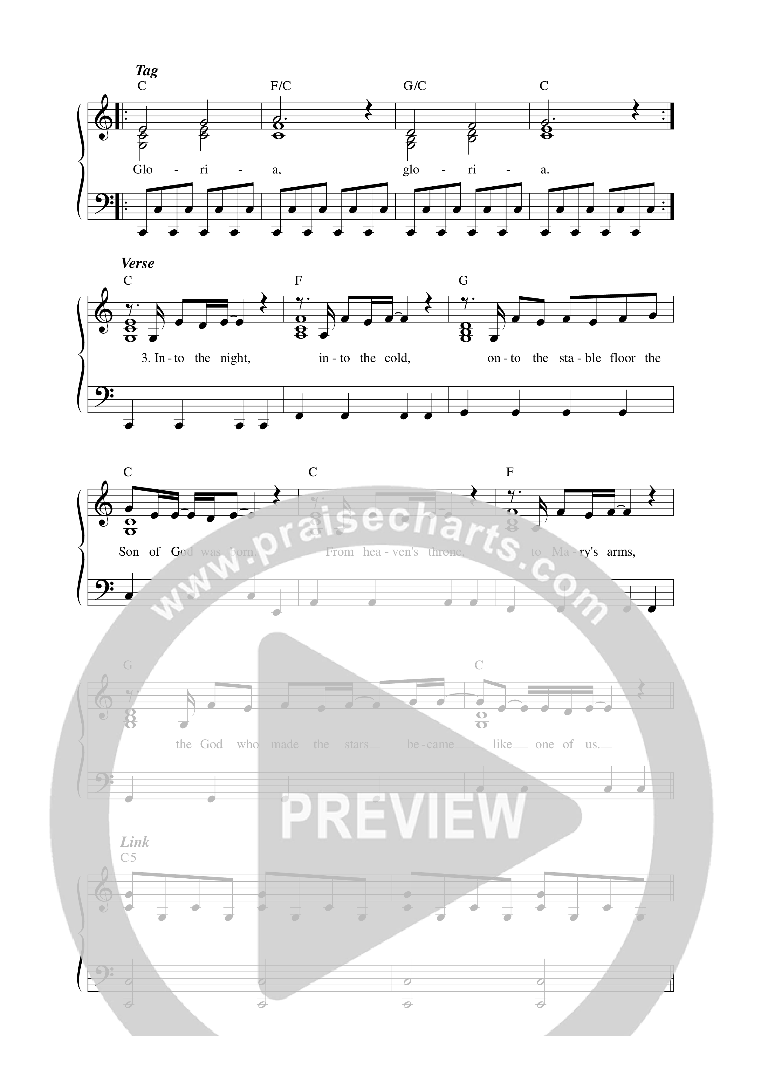 The Angels Knew Lead Sheet Melody (Worship For Everyone)