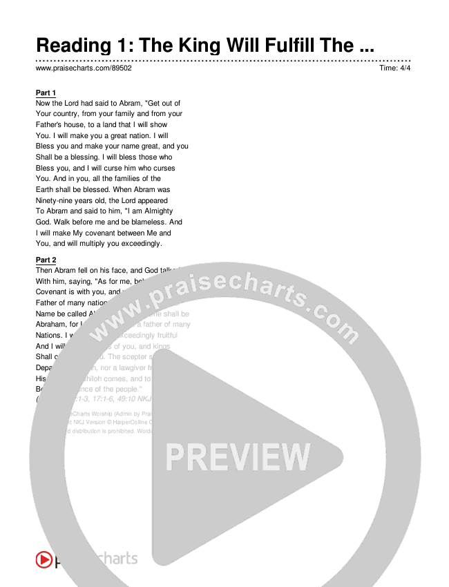 Reading 1: The King Will Fulfill The Ancient Promises Reading (Museum Of The Bible)