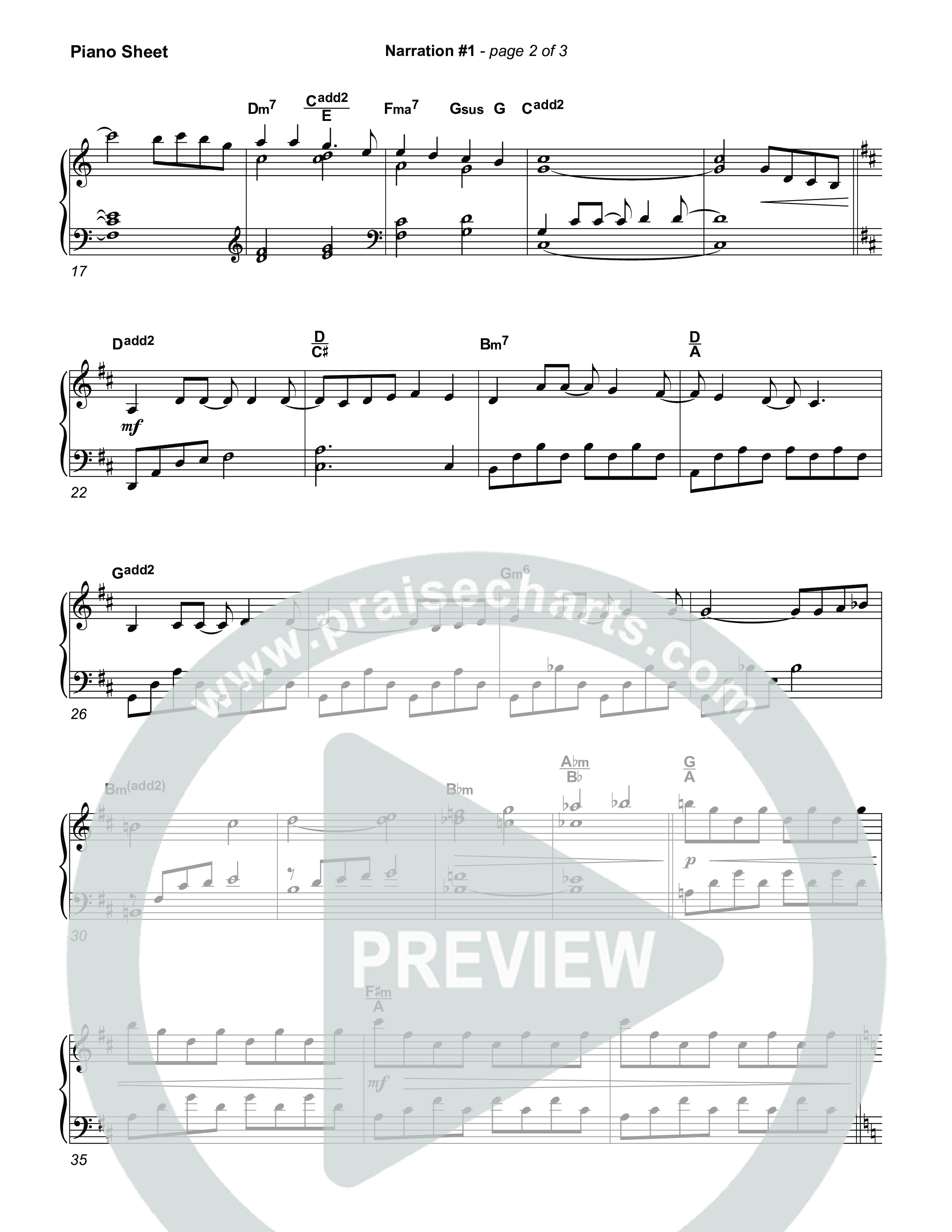 Reading 1: The King Will Fulfill The Ancient Promises Piano Sheet (Museum Of The Bible)