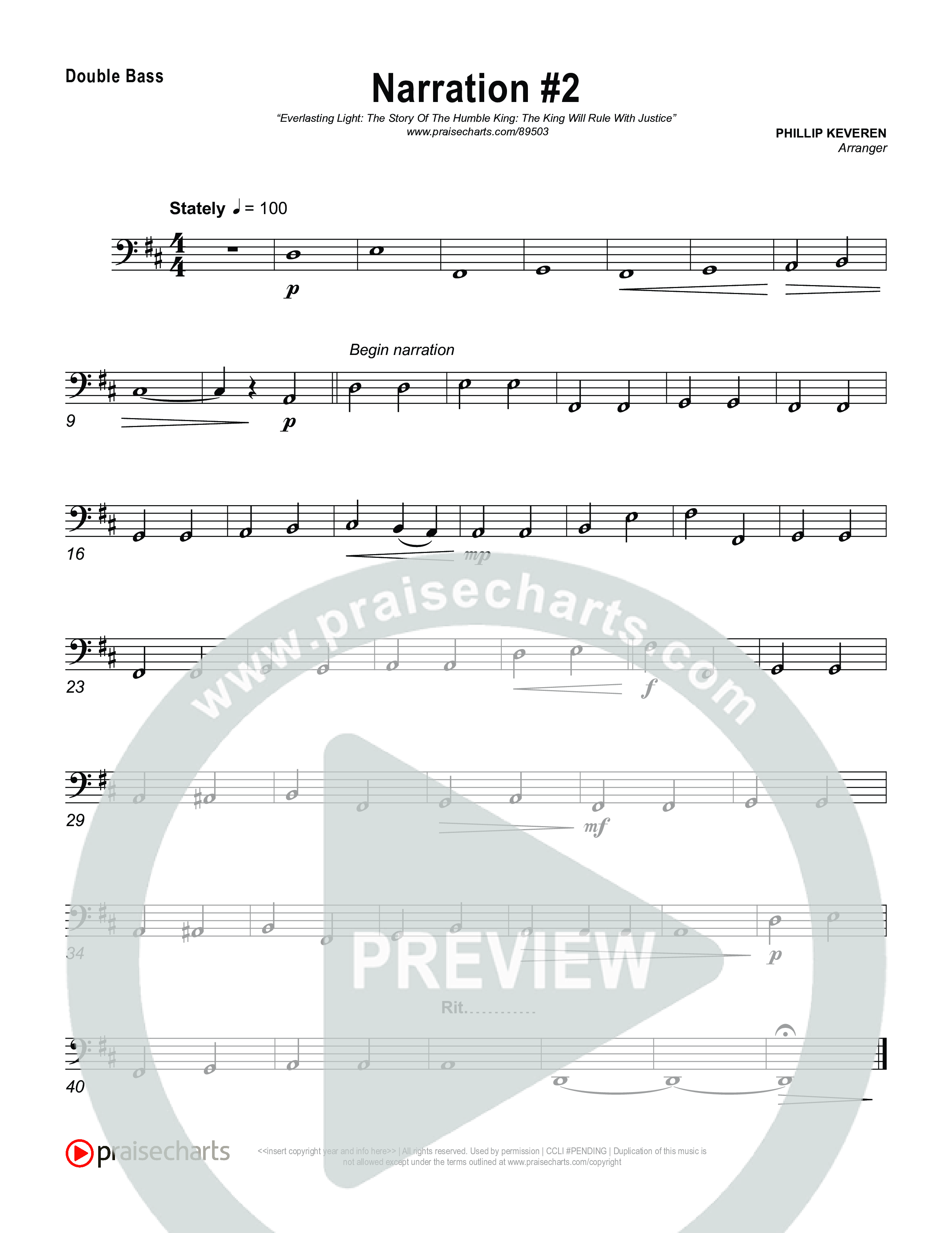 Reading 2: The King Will Rule With Justice String Bass (Museum Of The Bible)