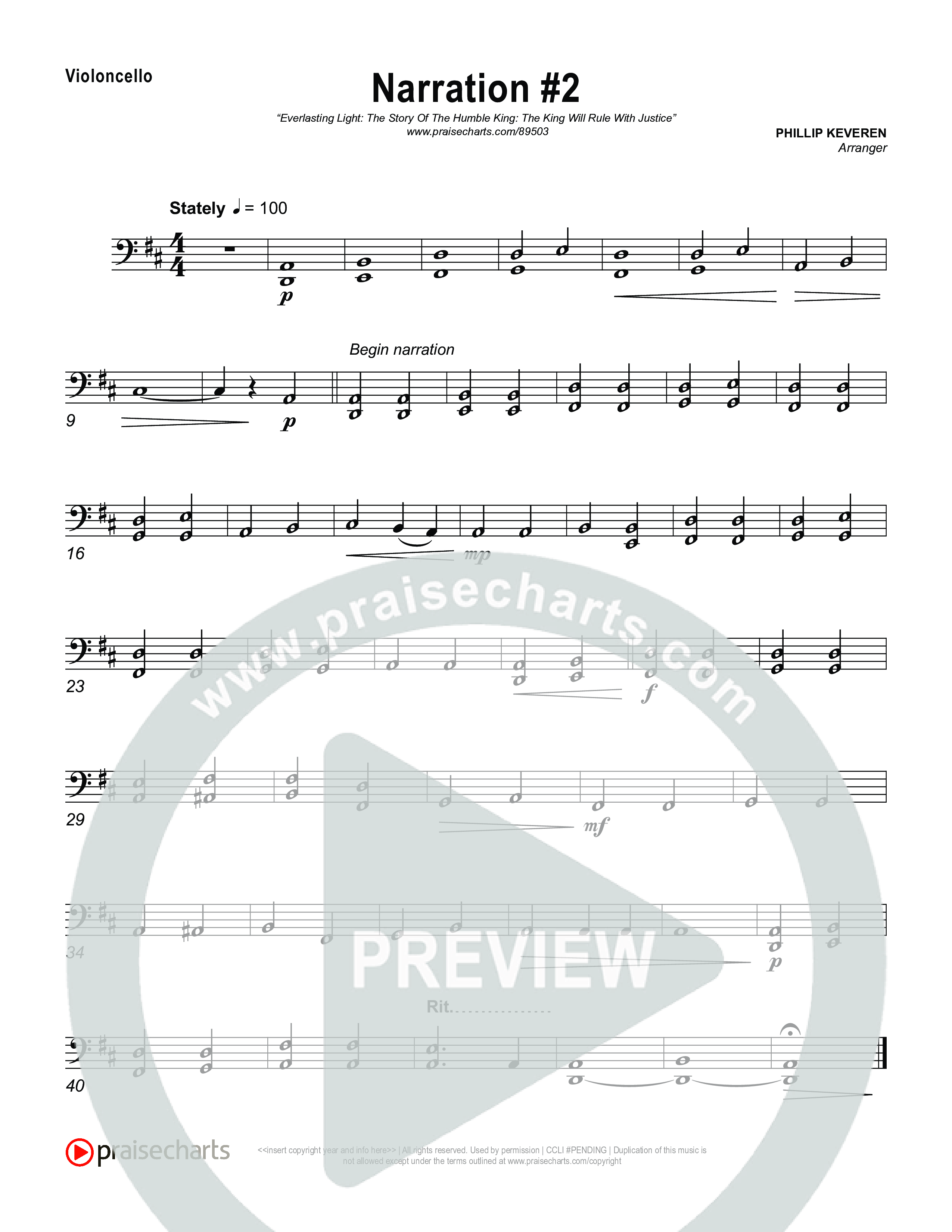 Reading 2: The King Will Rule With Justice Violincello (Museum Of The Bible)